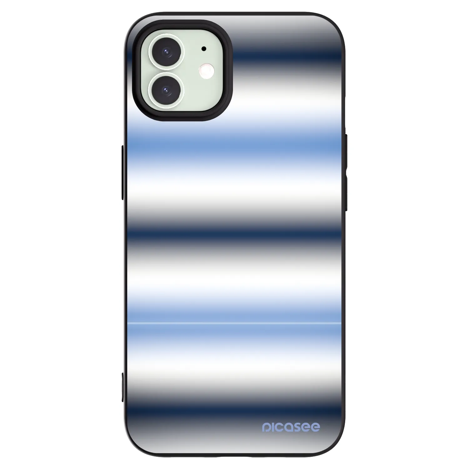 Picasee husă neagră din silicon pentru Apple iPhone 12 Pro - Static Lines