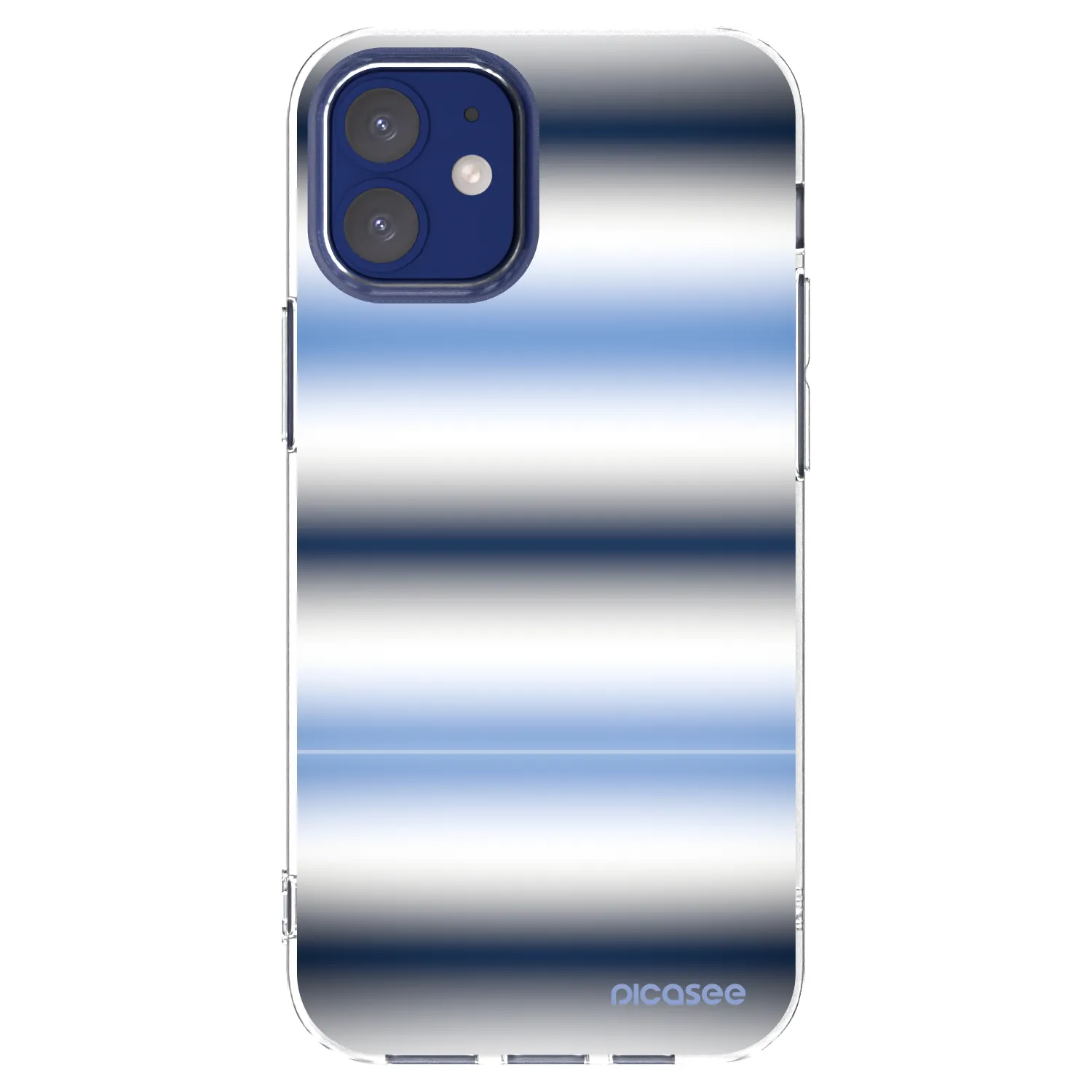 Picasee husă transparentă din silicon pentru Apple iPhone 12 mini - Static Lines