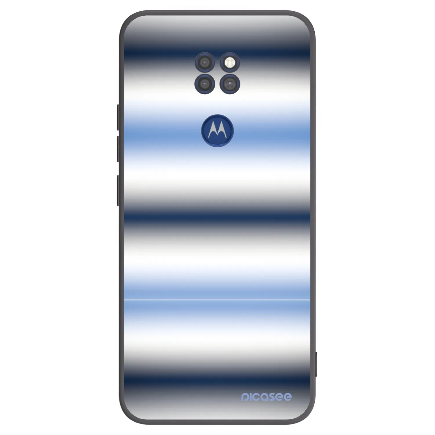 Picasee husă neagră din silicon pentru Motorola Moto G9 Play - Static Lines