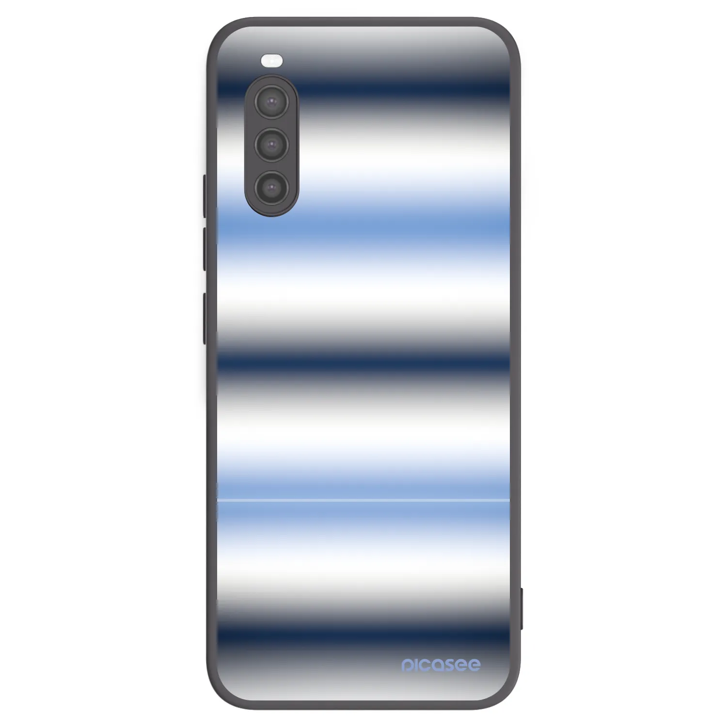 Picasee husă neagră din silicon pentru Sony Xperia 10 II - Static Lines