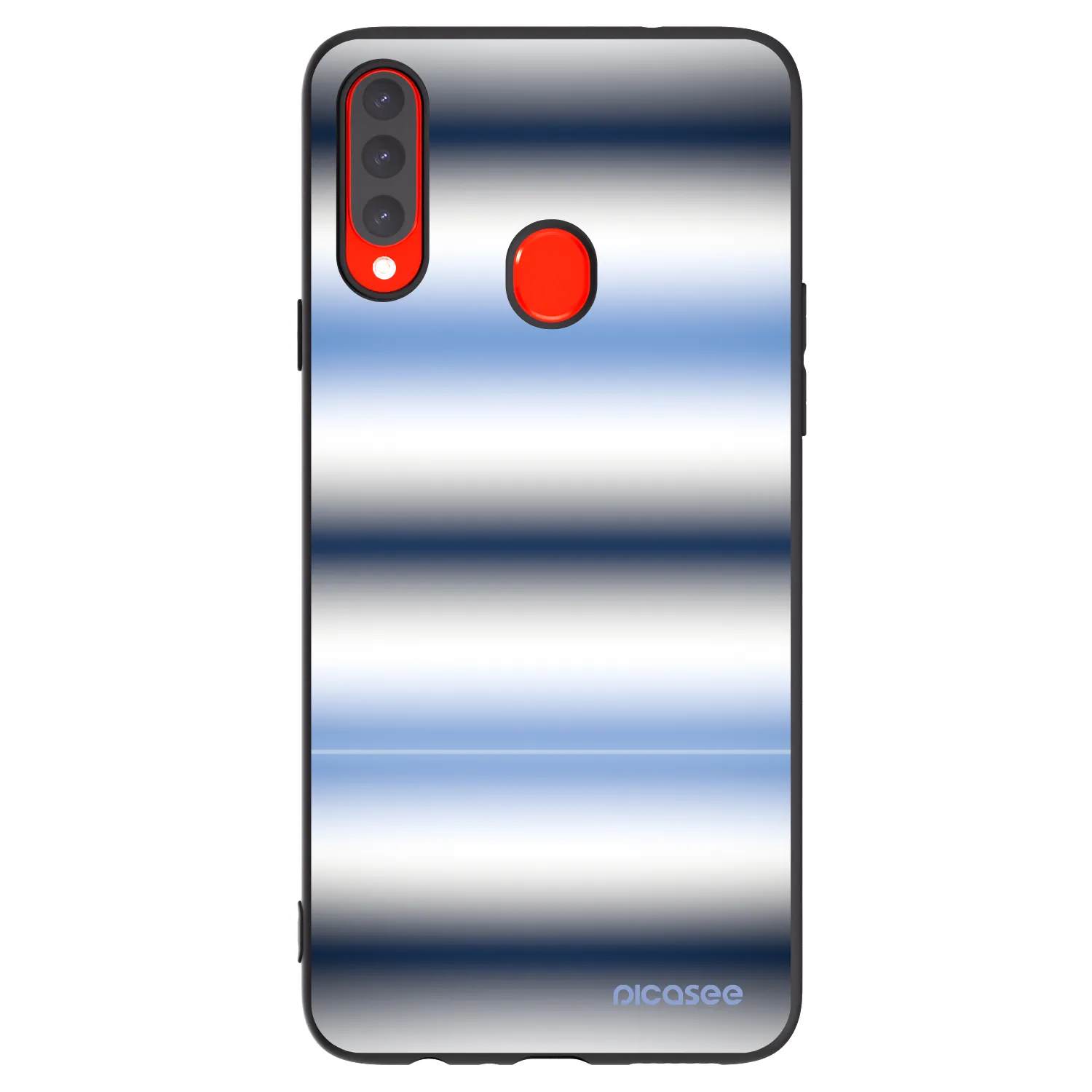 Picasee husă neagră din silicon pentru Samsung Galaxy A20s - Static Lines