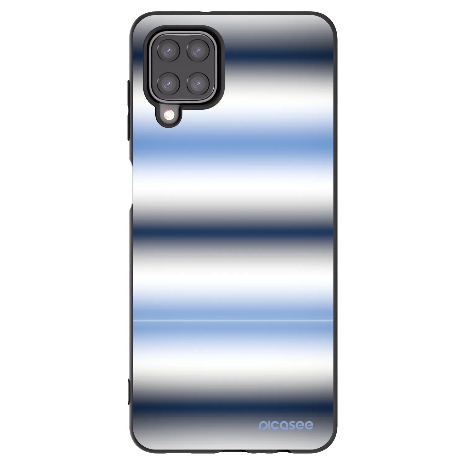 Picasee husă neagră din silicon pentru Samsung Galaxy A12 A125F - Static Lines