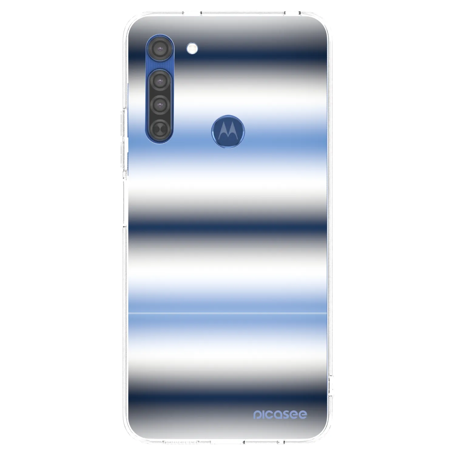 Picasee husă transparentă din silicon pentru Motorola Moto G8 - Static Lines