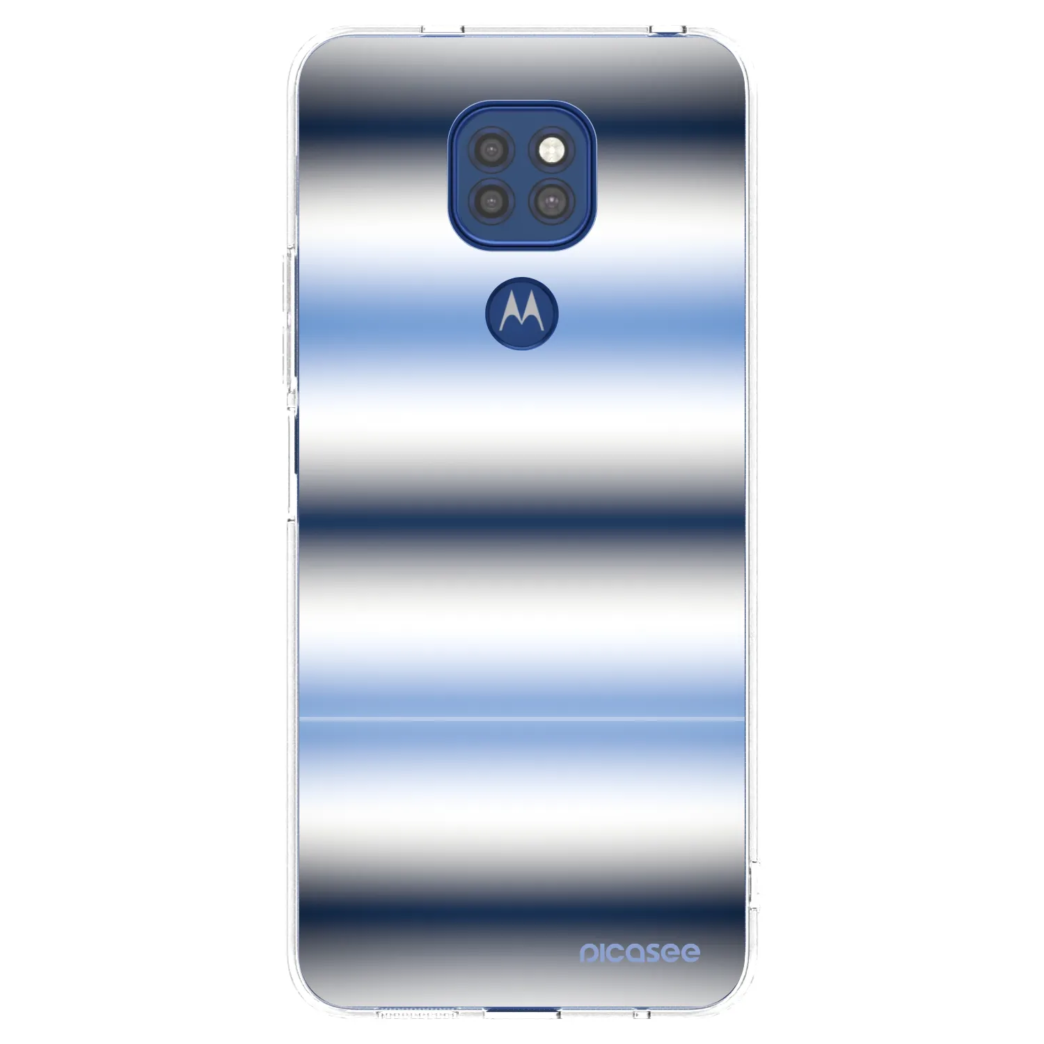Picasee husă transparentă din silicon pentru Motorola Moto G9 Play - Static Lines