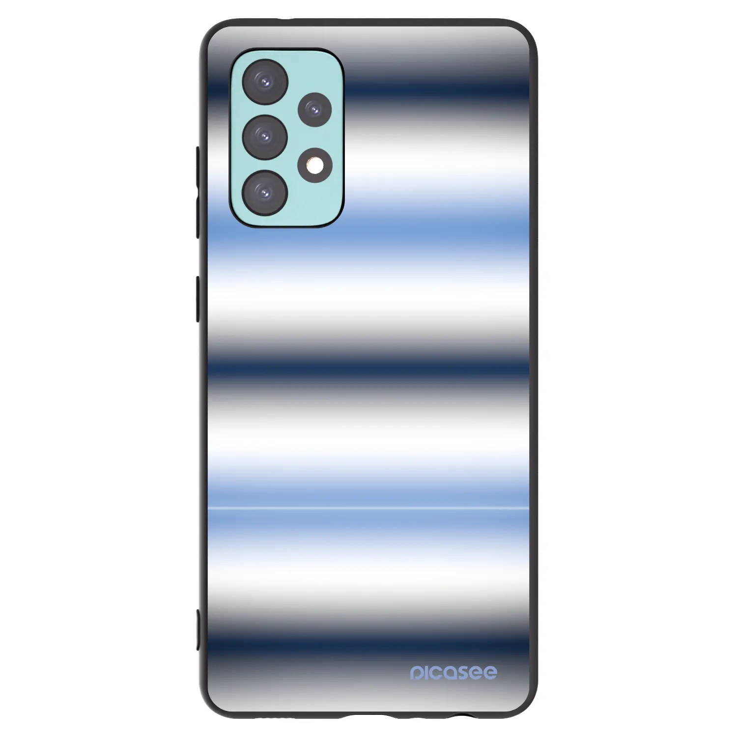 Picasee husă neagră din silicon pentru Samsung Galaxy A72 A725F - Static Lines
