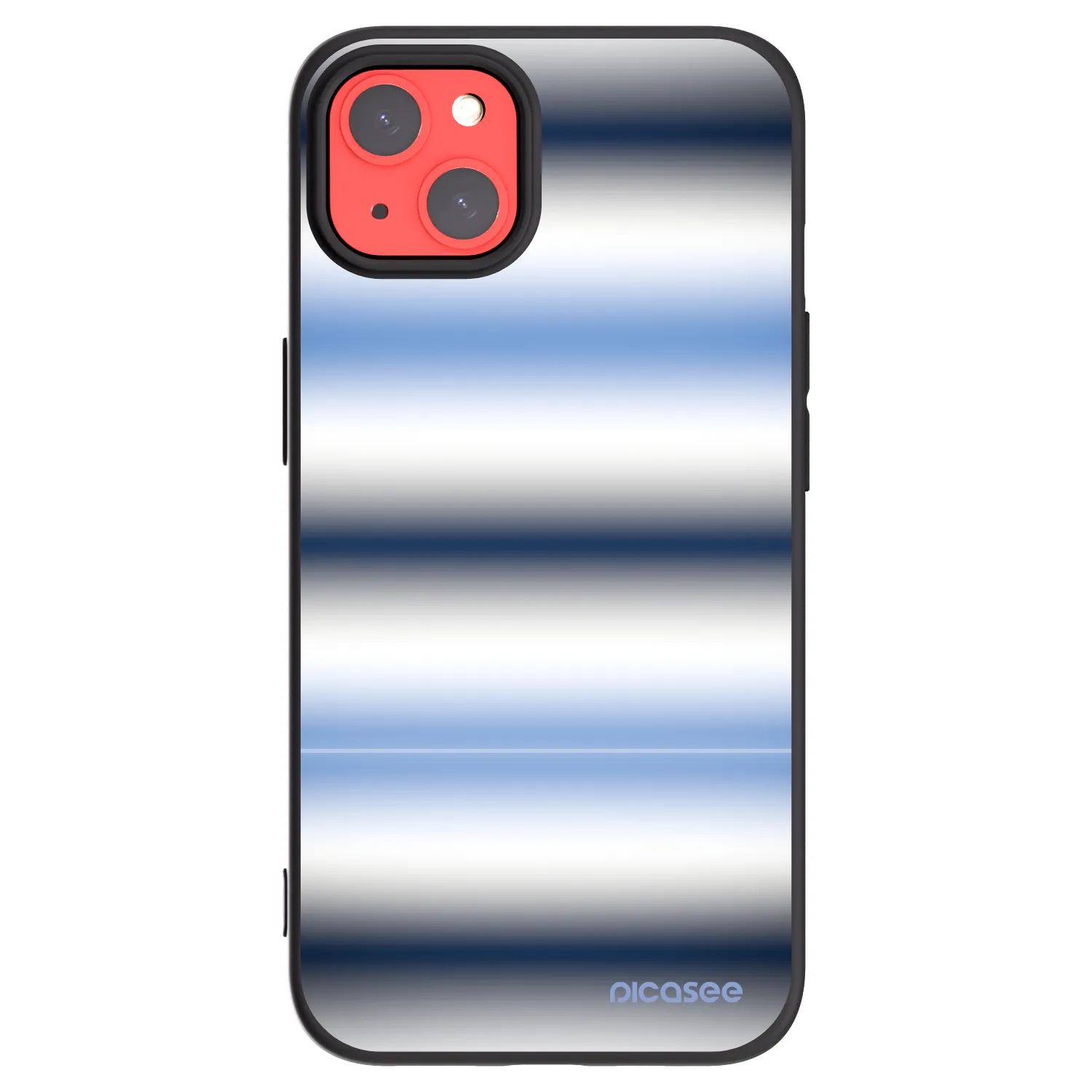 Picasee husă neagră din silicon pentru Apple iPhone 13 - Static Lines