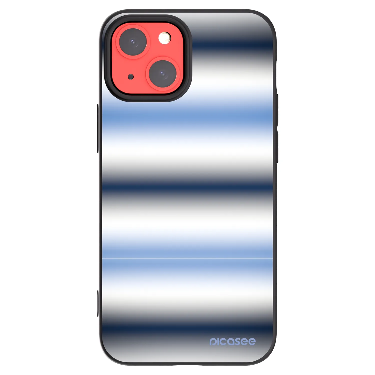 Picasee husă neagră din silicon pentru Apple iPhone 13 mini - Static Lines