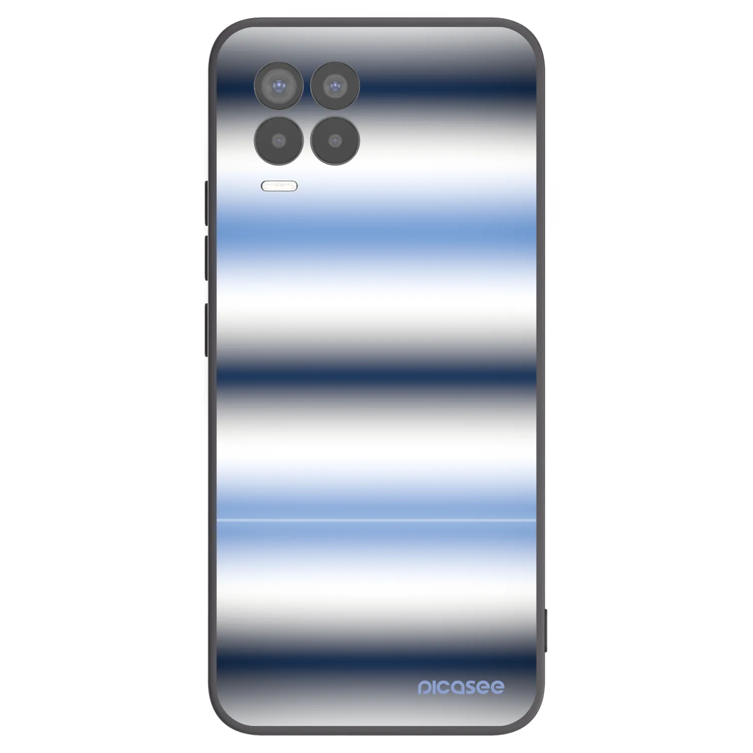Picasee husă neagră din silicon pentru Realme 8 Pro - Static Lines