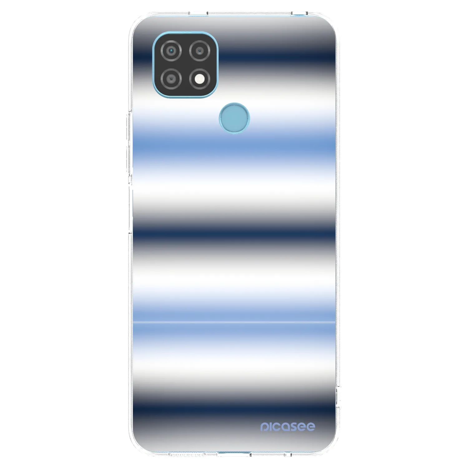 Picasee husă transparentă din silicon pentru Realme C21 - Static Lines