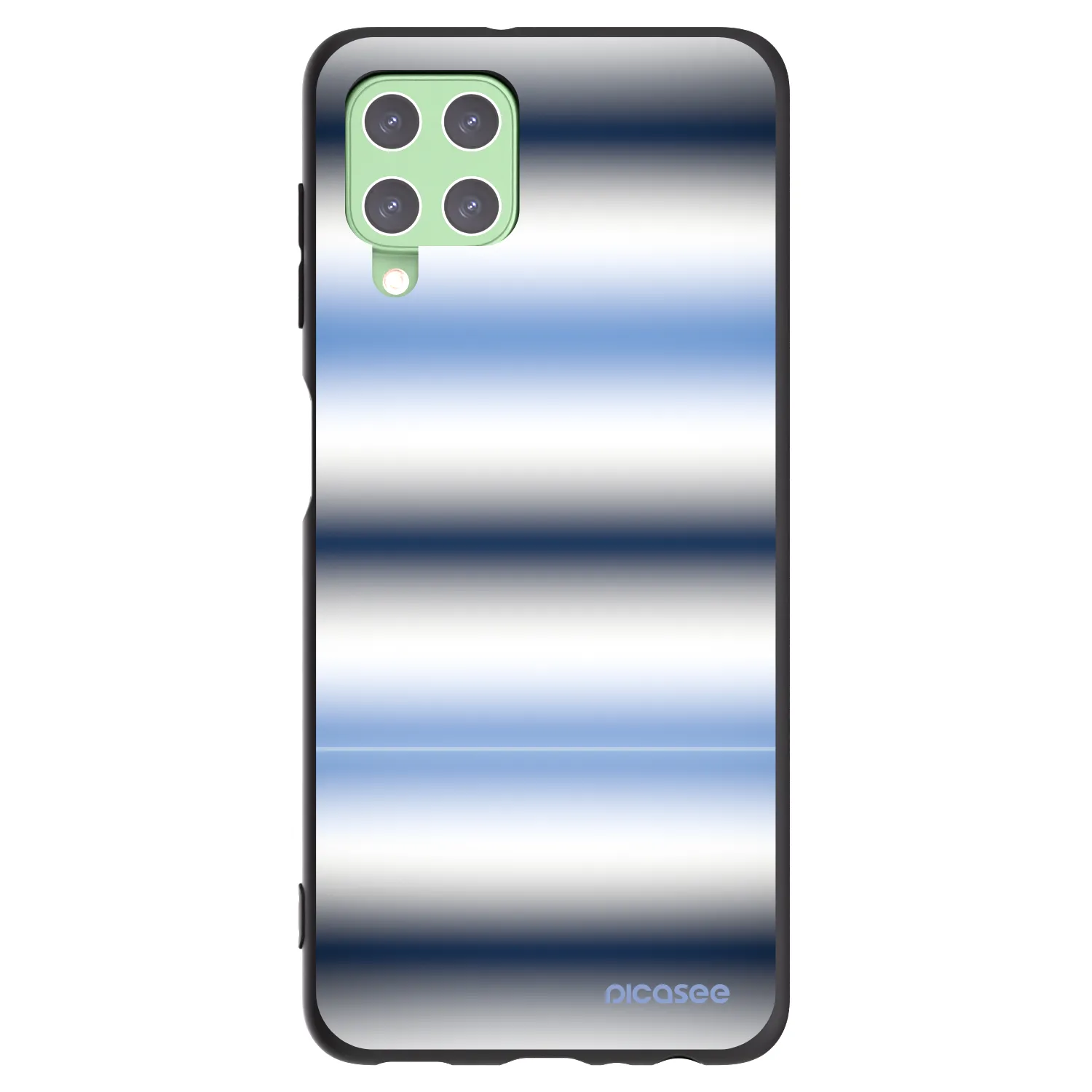 Picasee husă neagră din silicon pentru Samsung Galaxy A22 A225F 4G - Static Lines