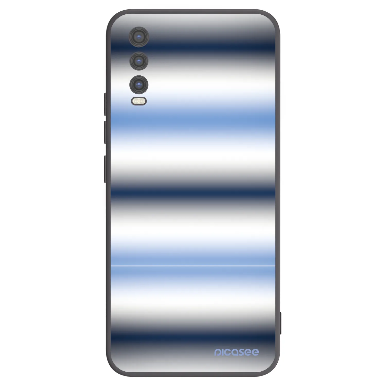 Picasee husă neagră din silicon pentru Vivo Y20s - Static Lines