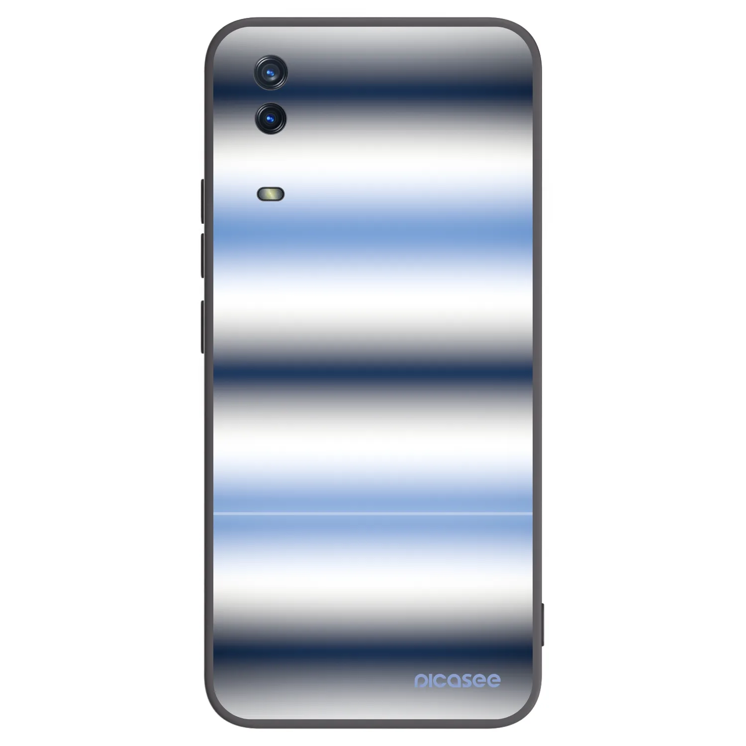 Picasee husă neagră din silicon pentru Vivo Y11s - Static Lines