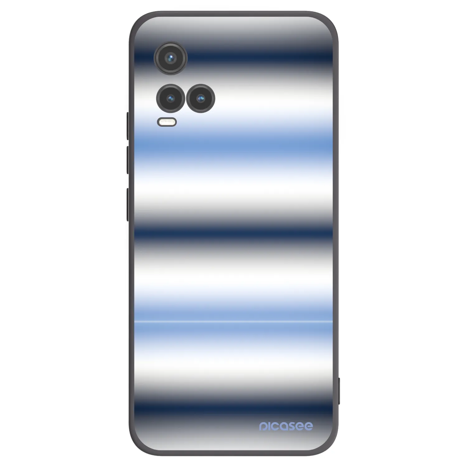 Picasee husă neagră din silicon pentru Vivo Y33s - Static Lines