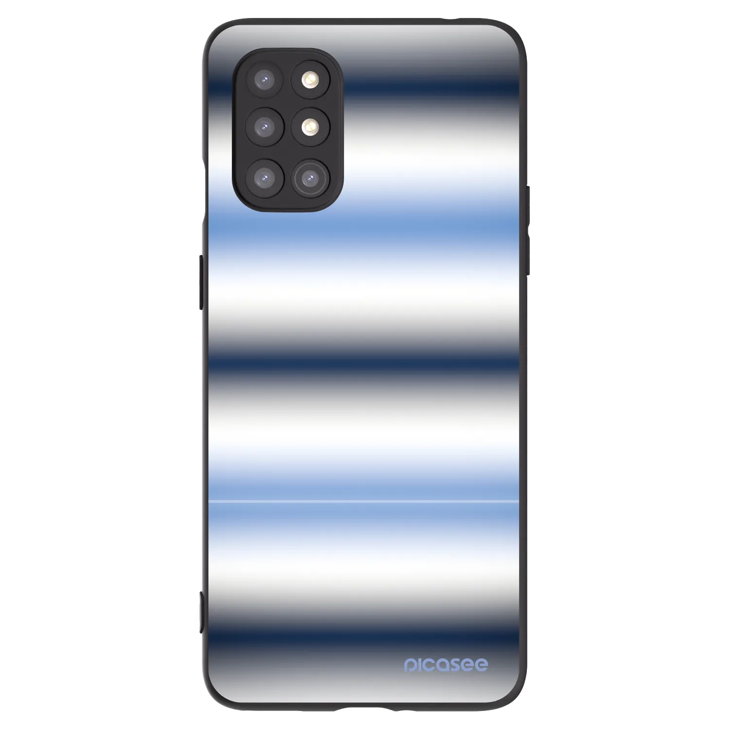 Picasee husă neagră din silicon pentru OnePlus 8T - Static Lines