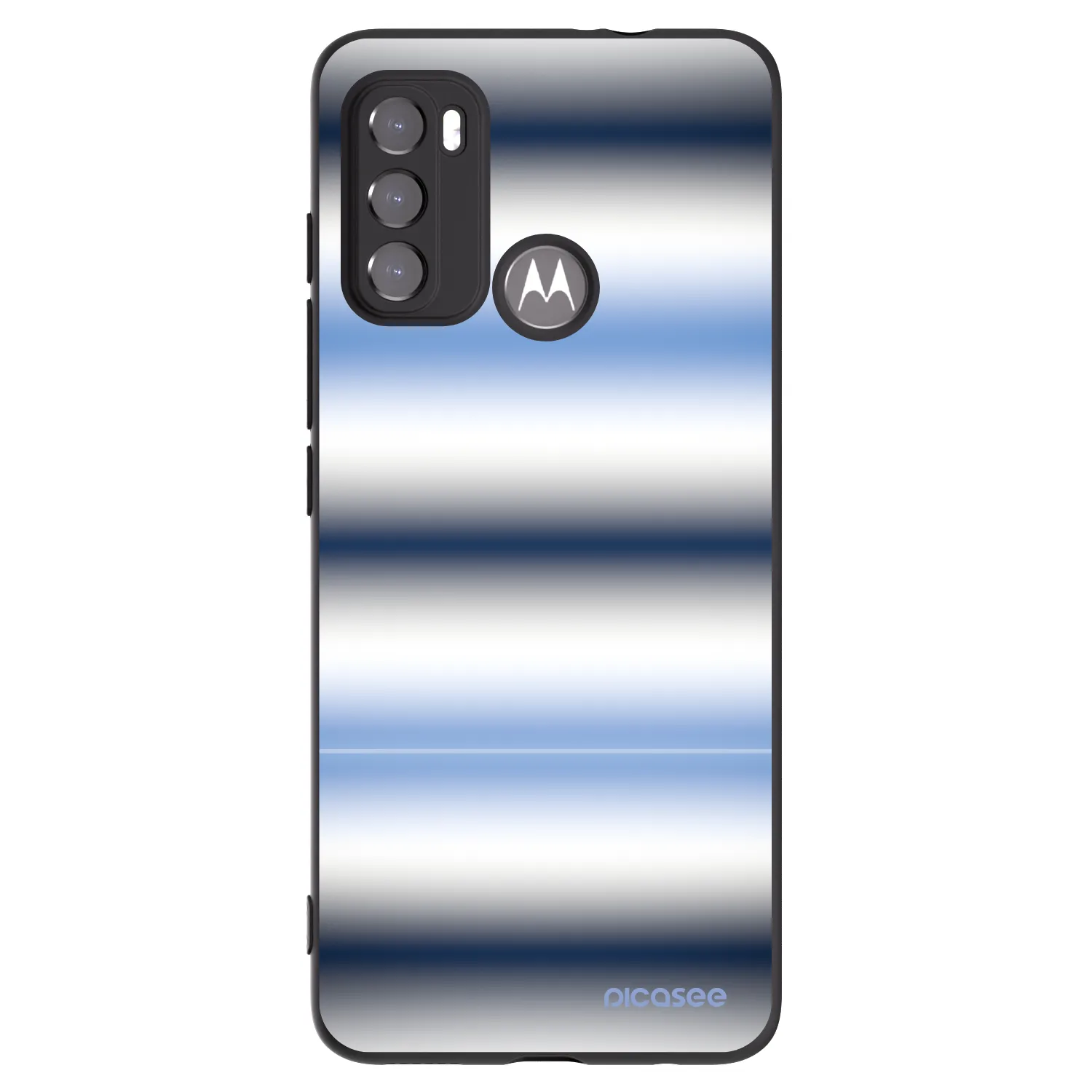 Picasee husă neagră din silicon pentru Motorola Moto G60 - Static Lines