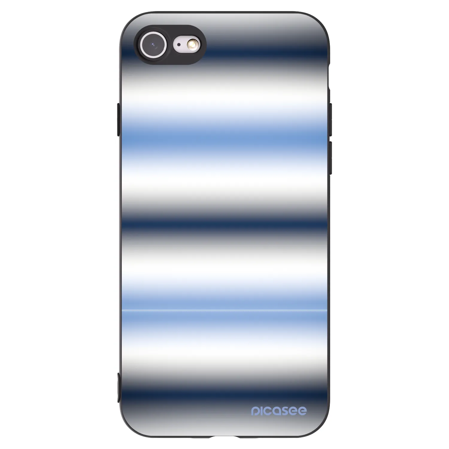 Picasee husă neagră din silicon pentru Apple iPhone SE 2022 - Static Lines