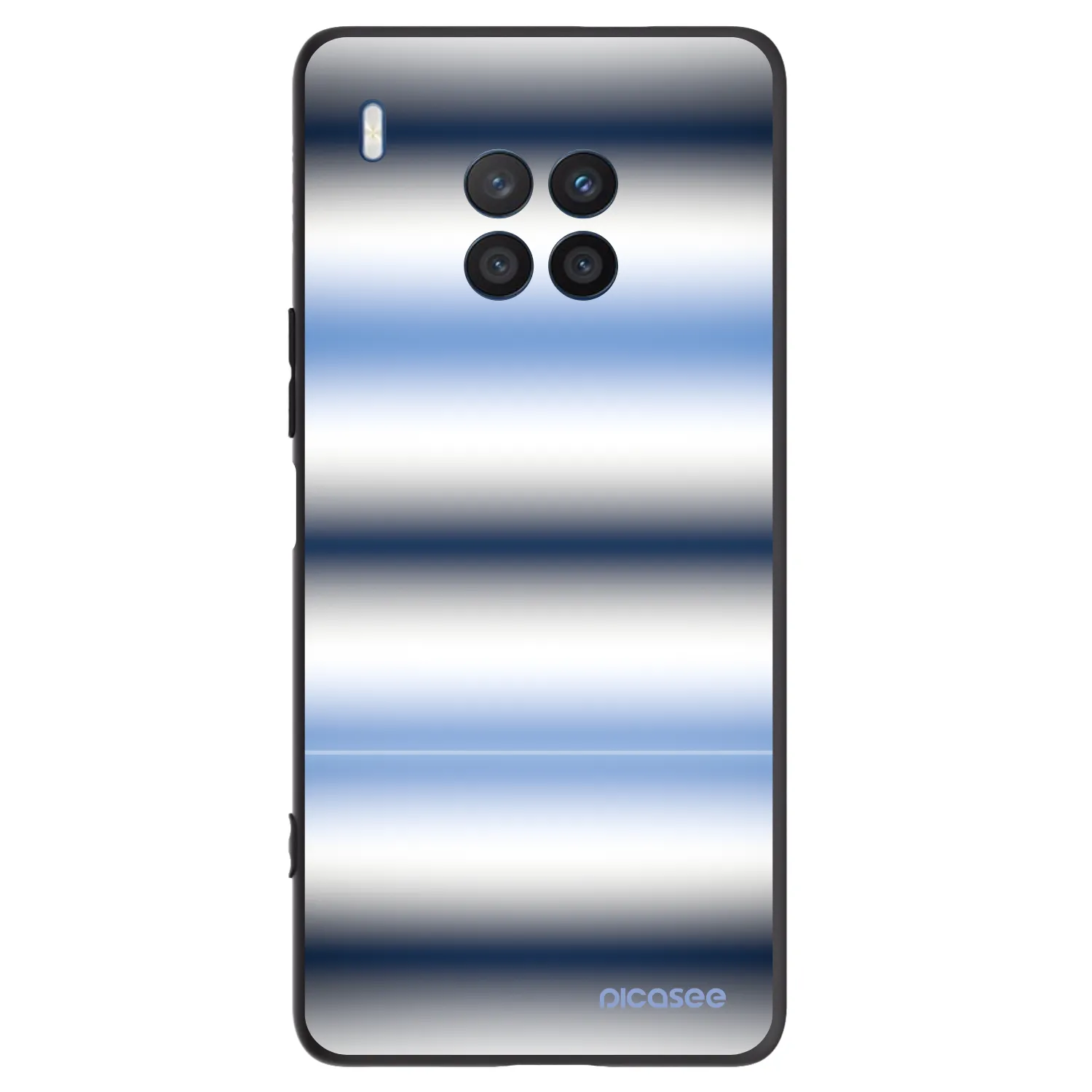 Picasee husă neagră din silicon pentru Honor 50 Lite - Static Lines