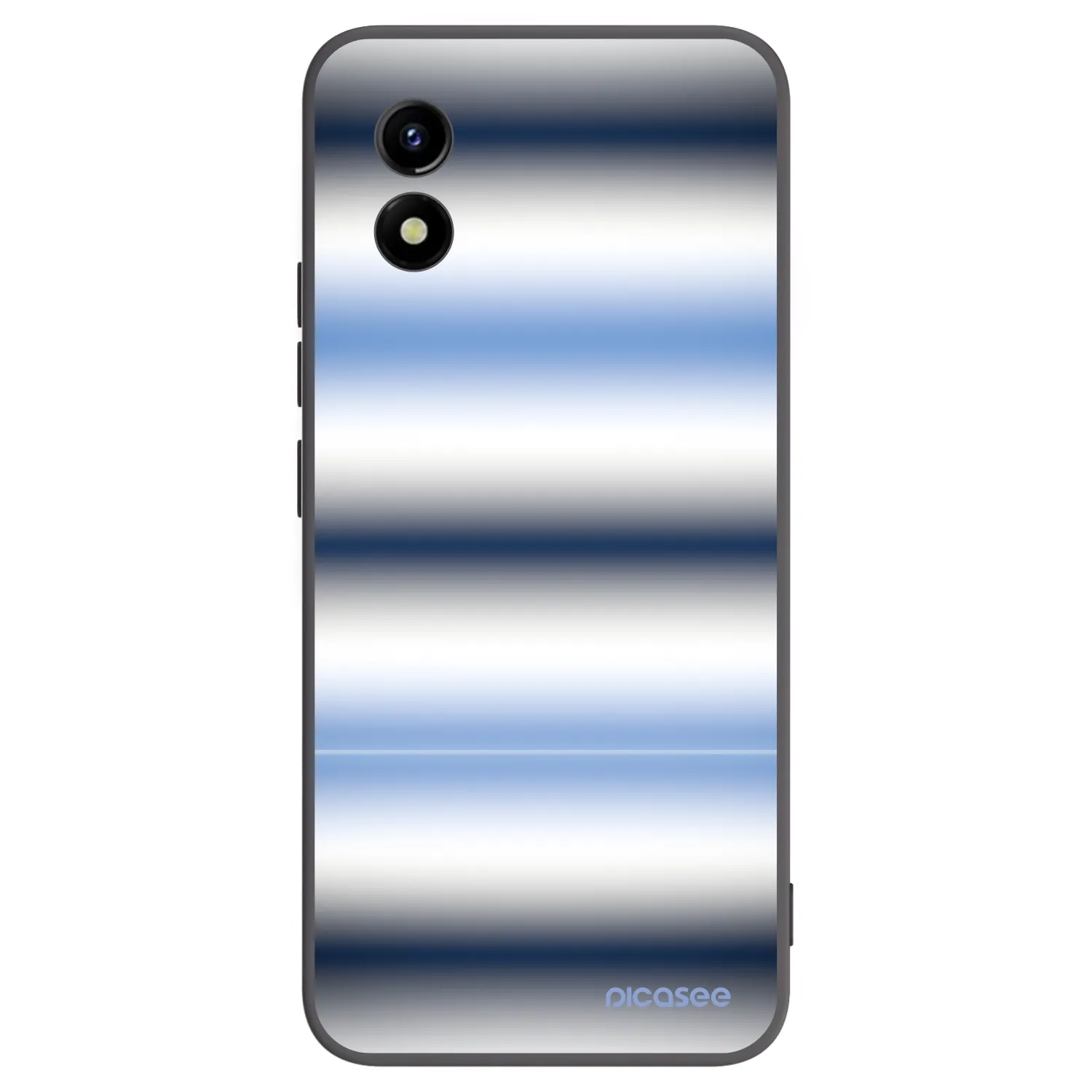 Picasee husă neagră din silicon pentru Vivo Y01 - Static Lines