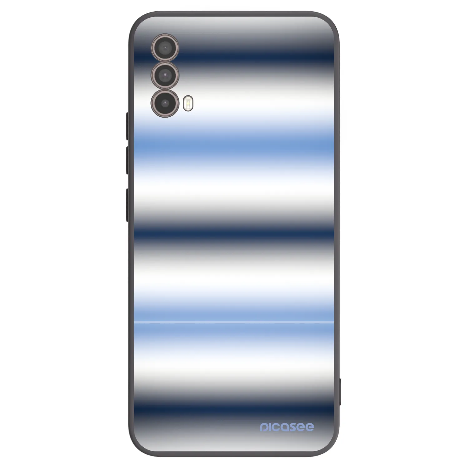 Picasee husă neagră din silicon pentru Motorola Moto E40 - Static Lines