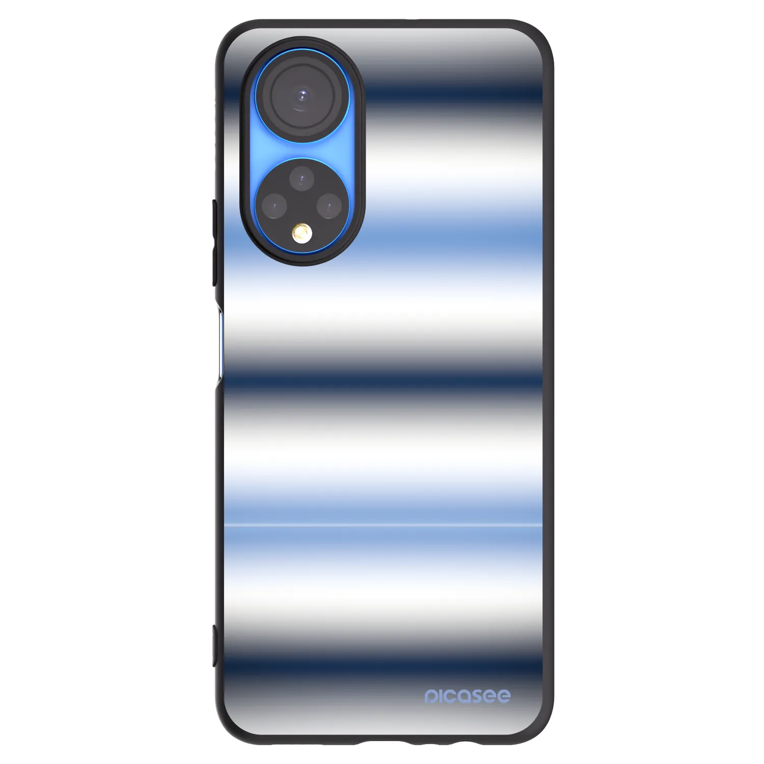Picasee husă neagră din silicon pentru Honor X7 - Static Lines