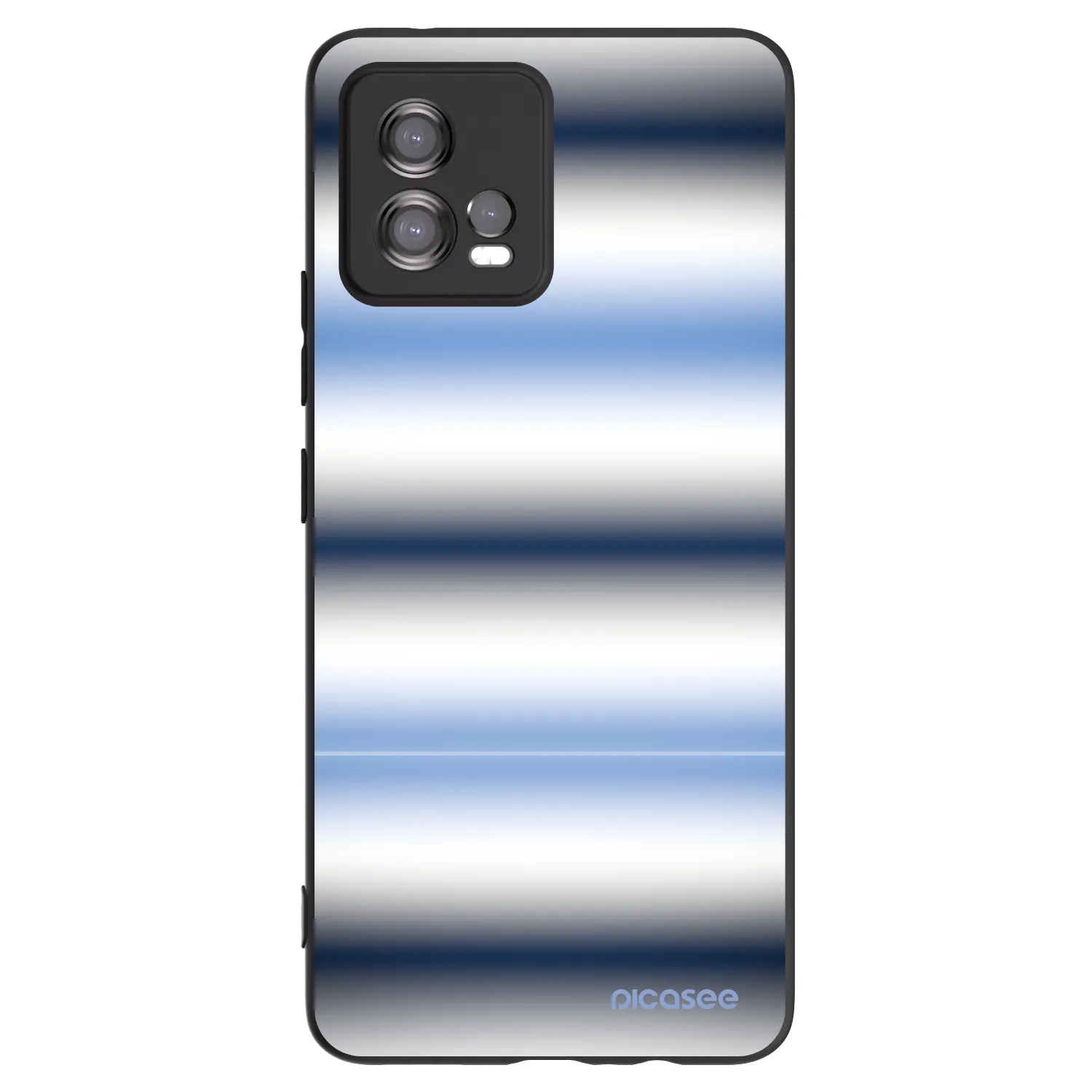 Picasee husă neagră din silicon pentru Motorola Moto G72 - Static Lines