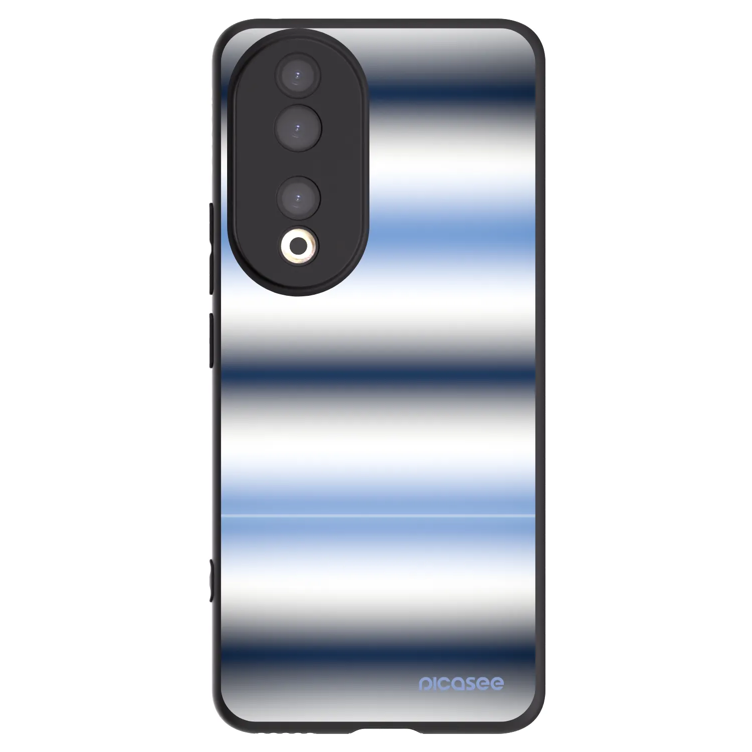 Picasee husă neagră din silicon pentru Honor 90 5G - Static Lines