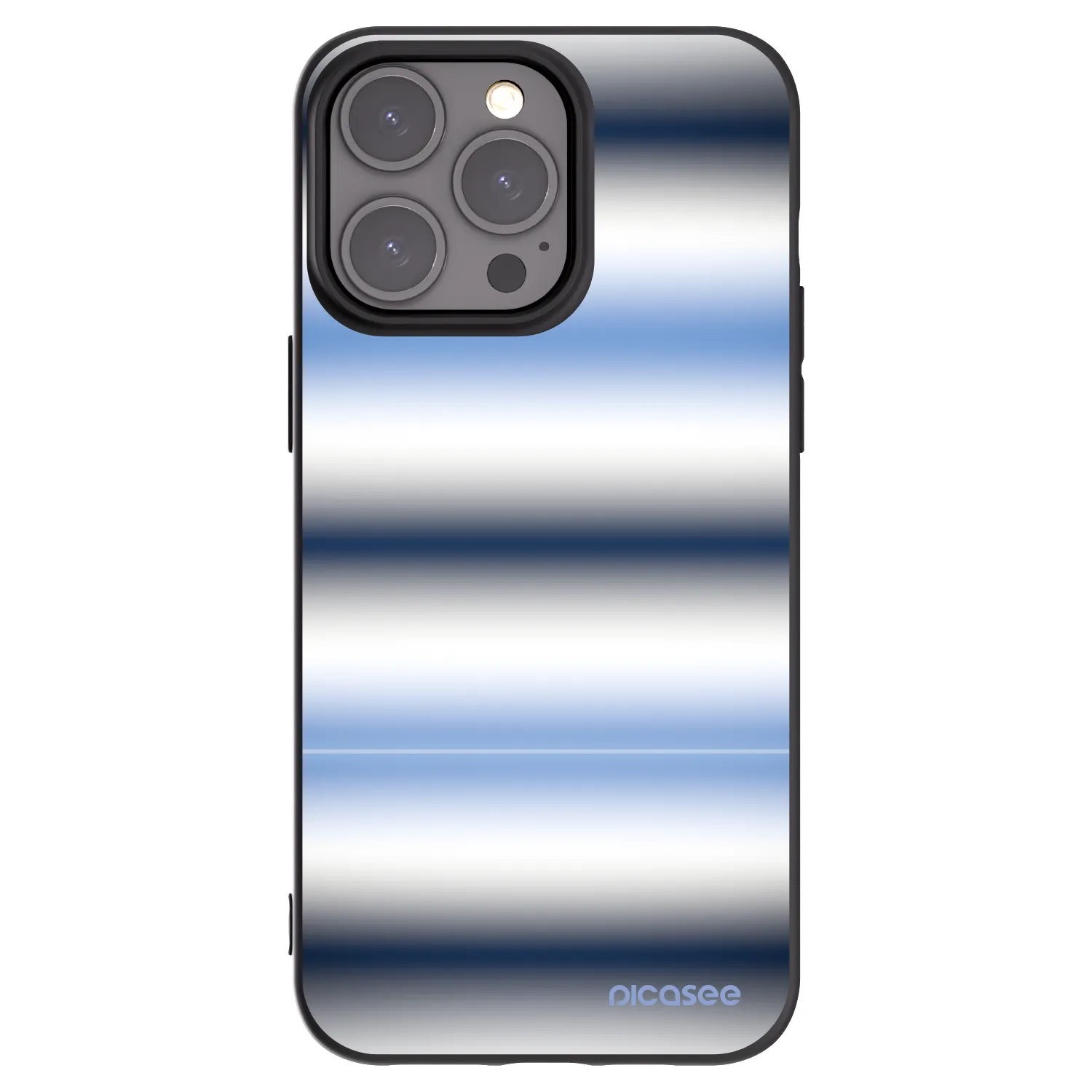 Picasee husă neagră din silicon pentru Apple iPhone 15 Pro Max - Static Lines