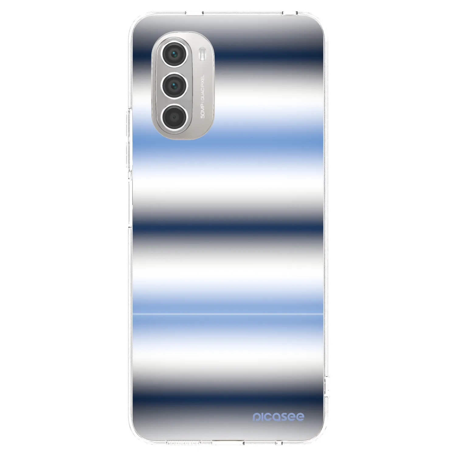 Picasee husă transparentă din silicon pentru Motorola Moto G51 - Static Lines