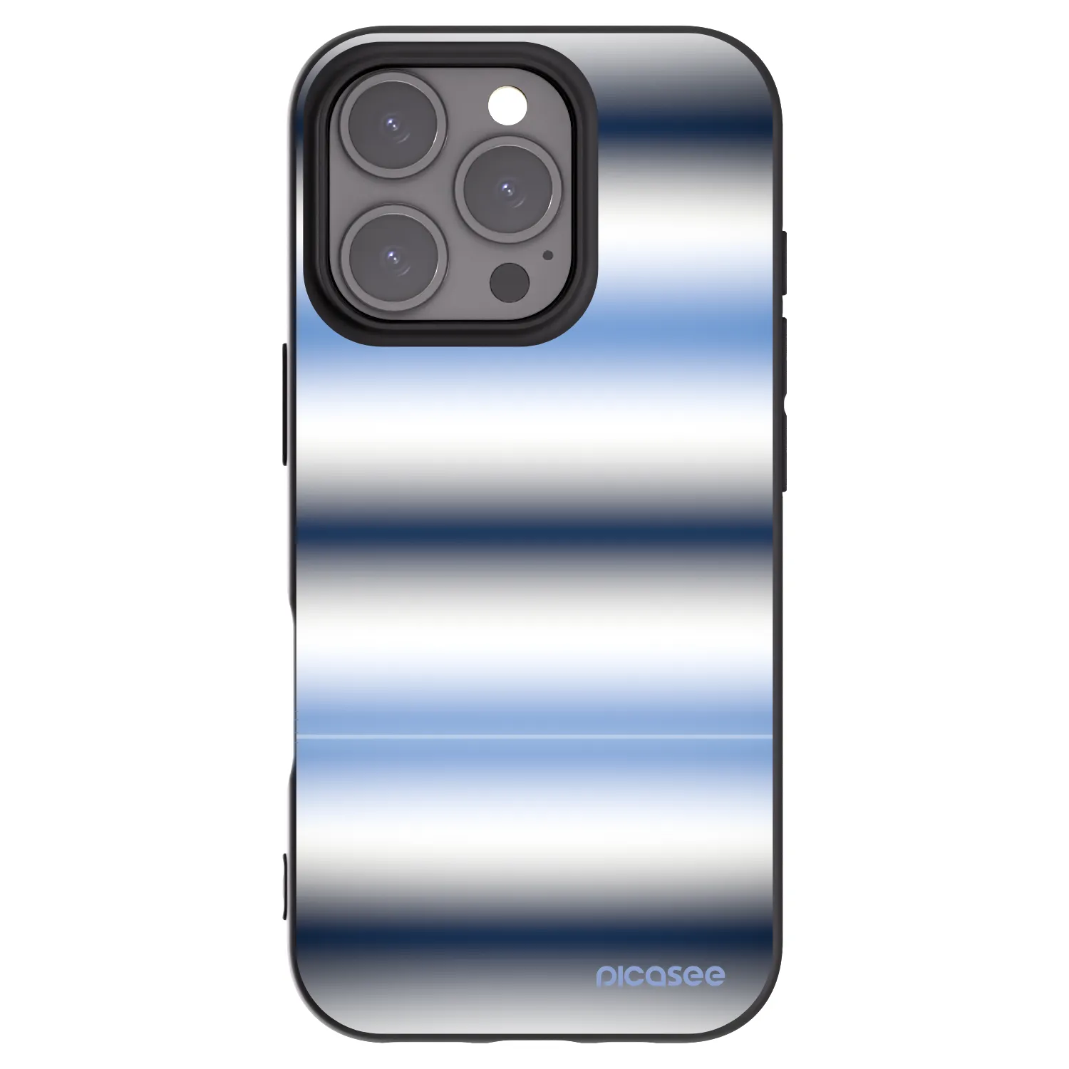 Picasee husă neagră din silicon pentru Apple iPhone 16 Pro - Static Lines