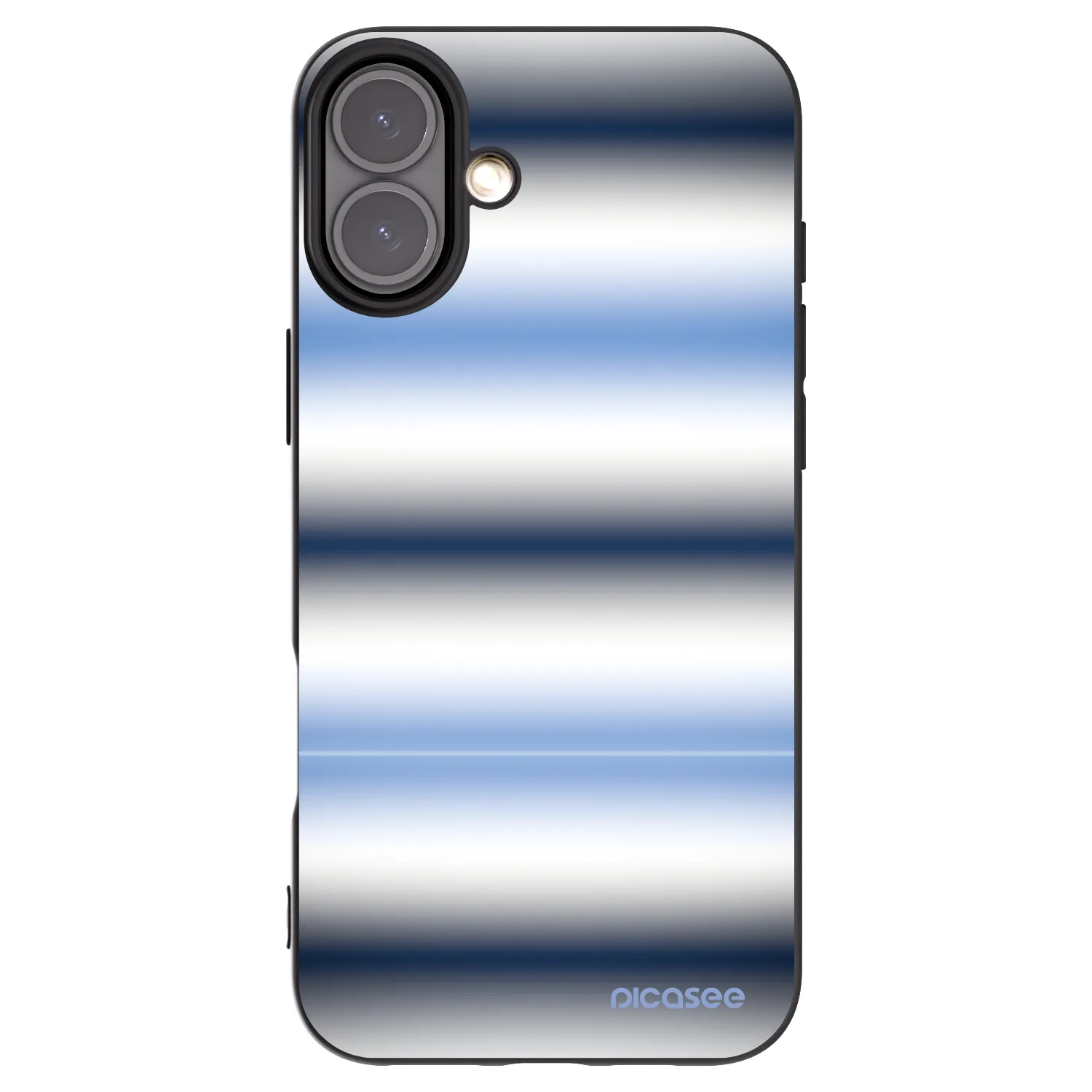 Picasee husă neagră din silicon pentru Apple iPhone 16 Plus - Static Lines