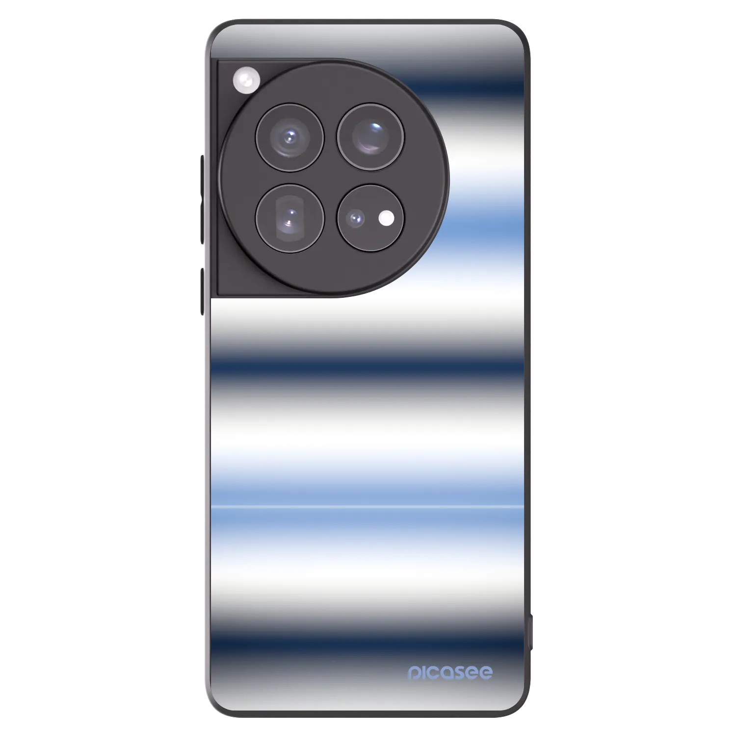 Picasee husă neagră din silicon pentru OnePlus 12 5G - Static Lines