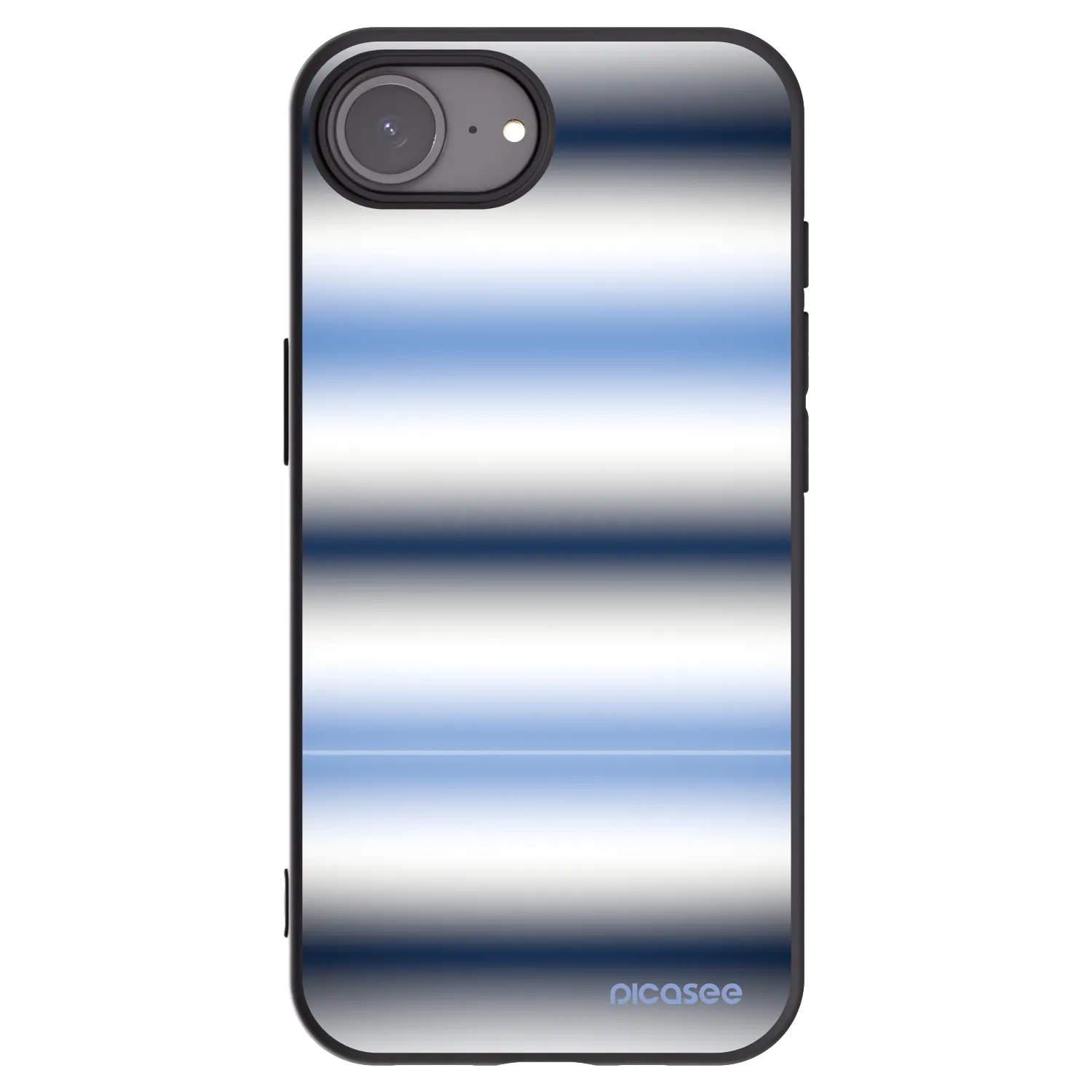 Picasee husă neagră din silicon pentru Apple iPhone 16e - Static Lines