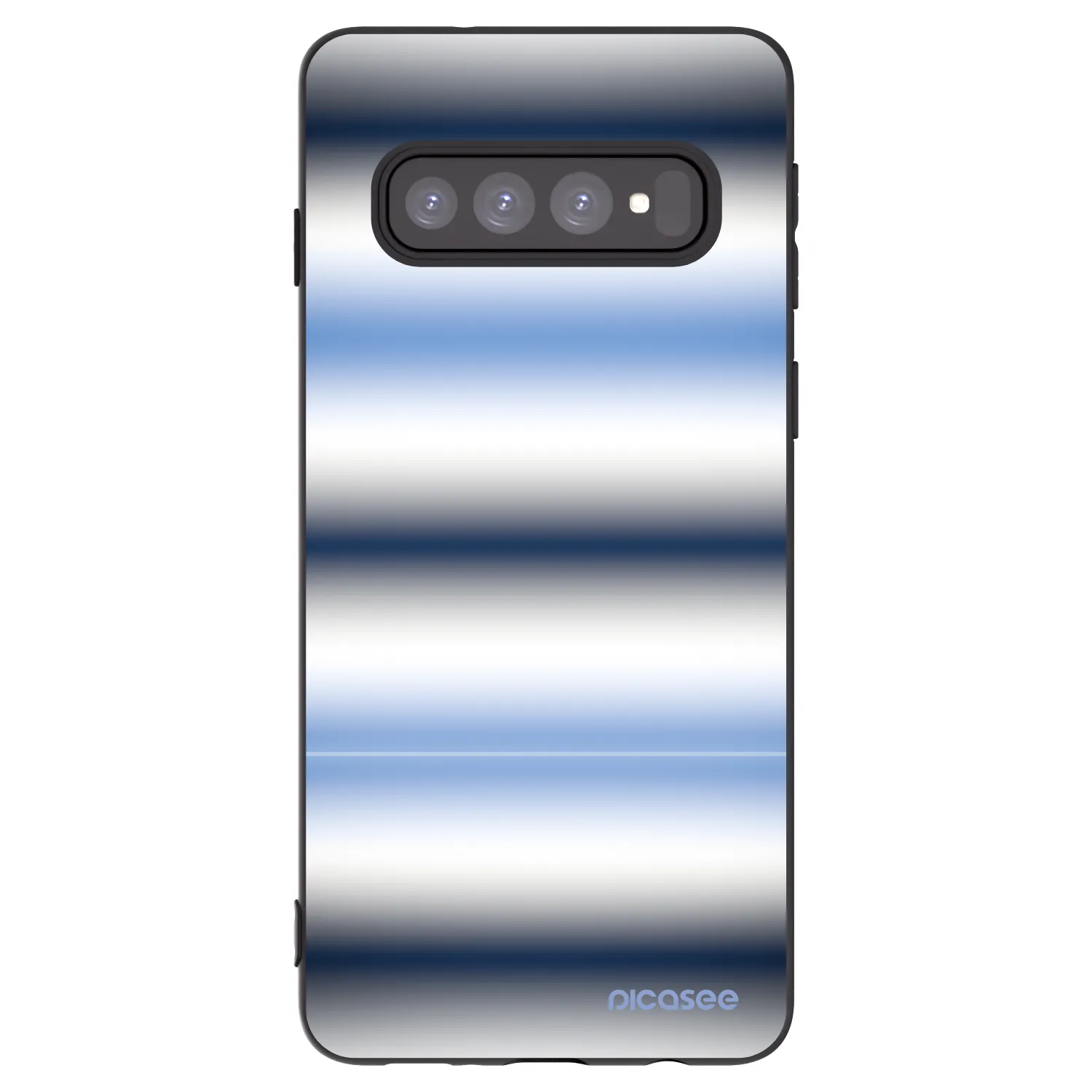 Picasee husă neagră din silicon pentru Samsung Galaxy S10 G973 - Static Lines