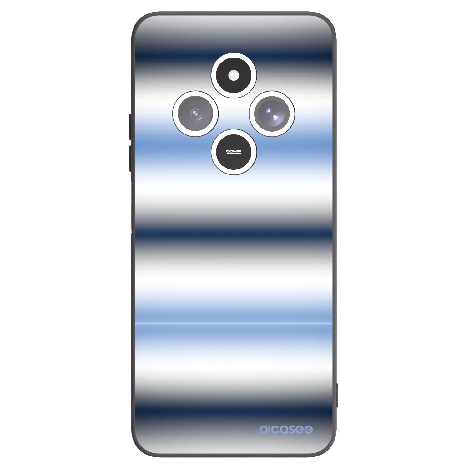 Picasee husă neagră din silicon pentru Xiaomi Redmi 14C - Static Lines