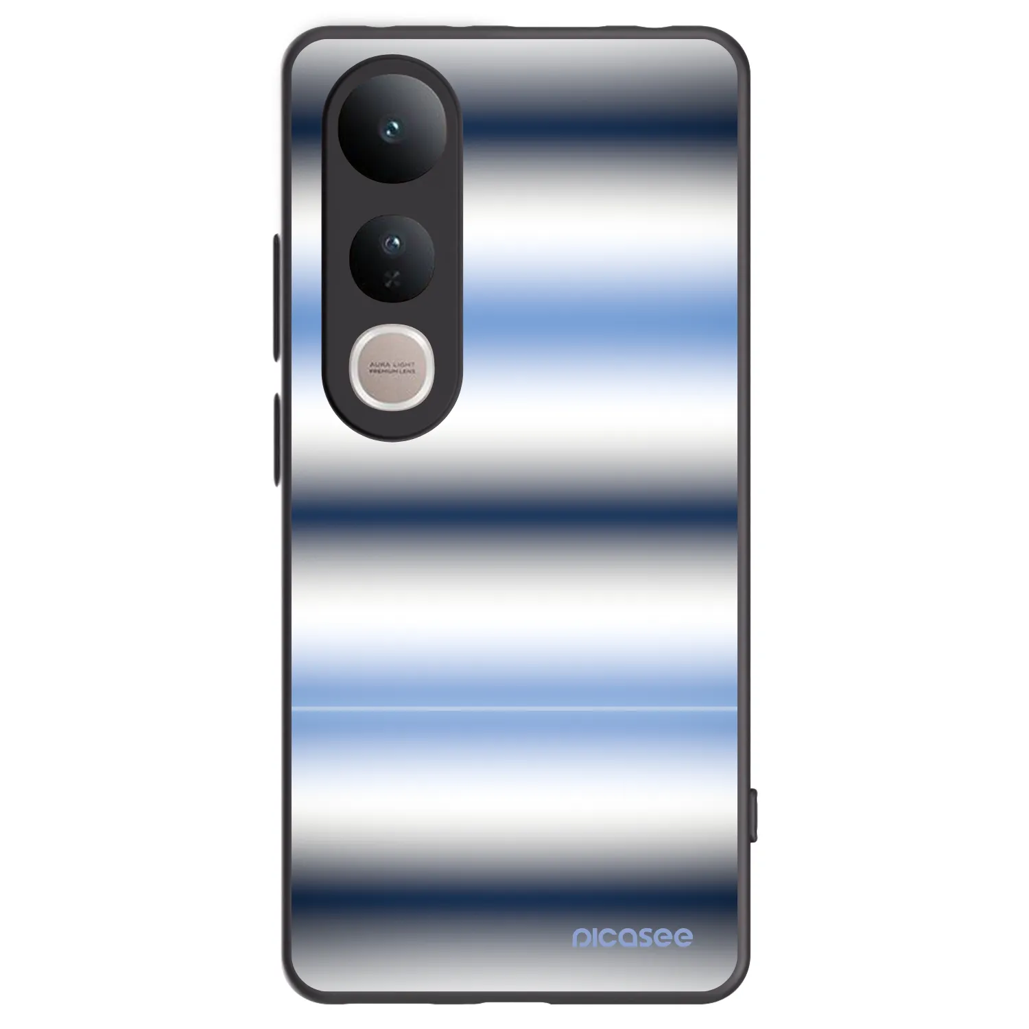 Picasee husă neagră din silicon pentru Vivo V50 Lite 5G - Static Lines