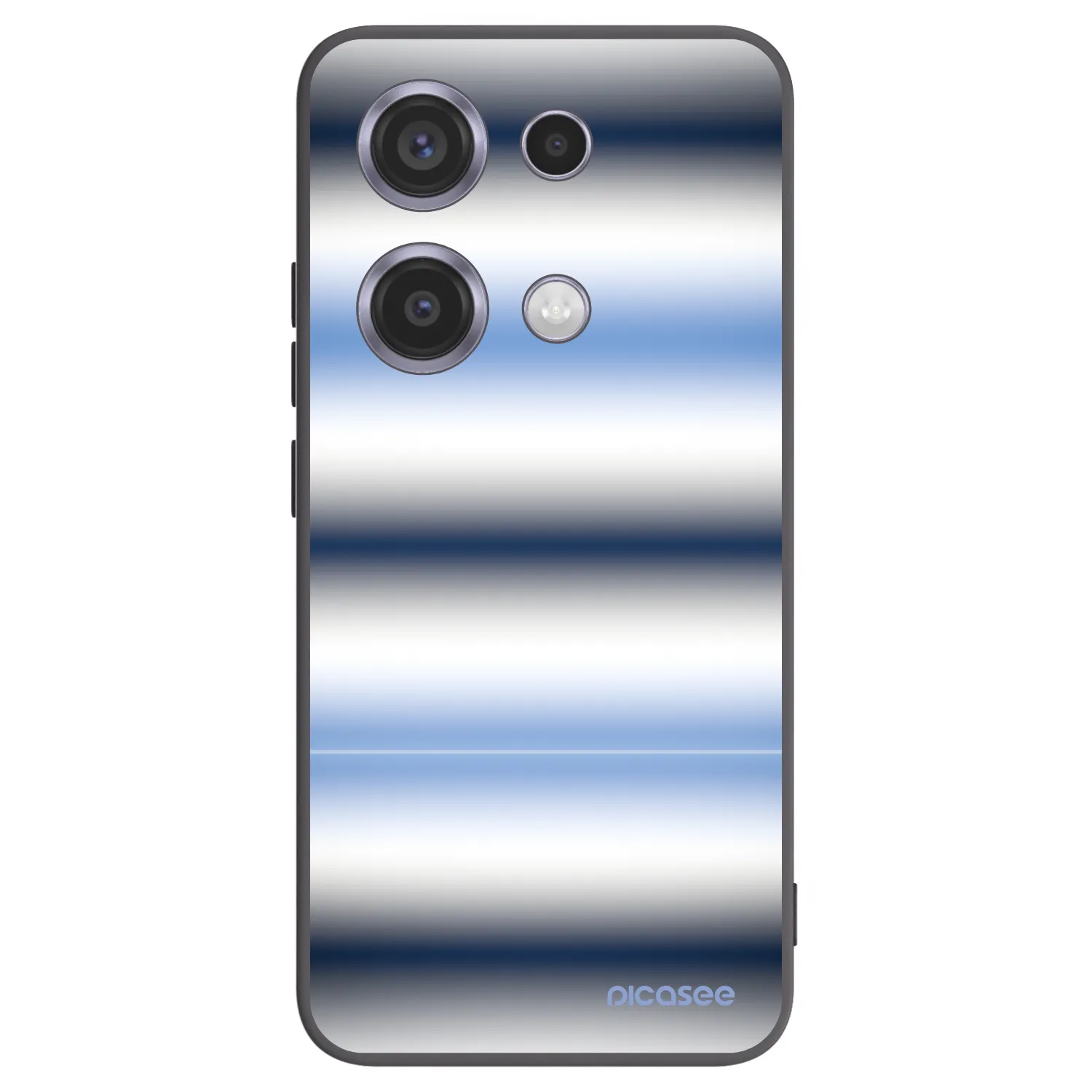 Picasee husă neagră din silicon pentru Xiaomi Redmi Note 14S - Static Lines