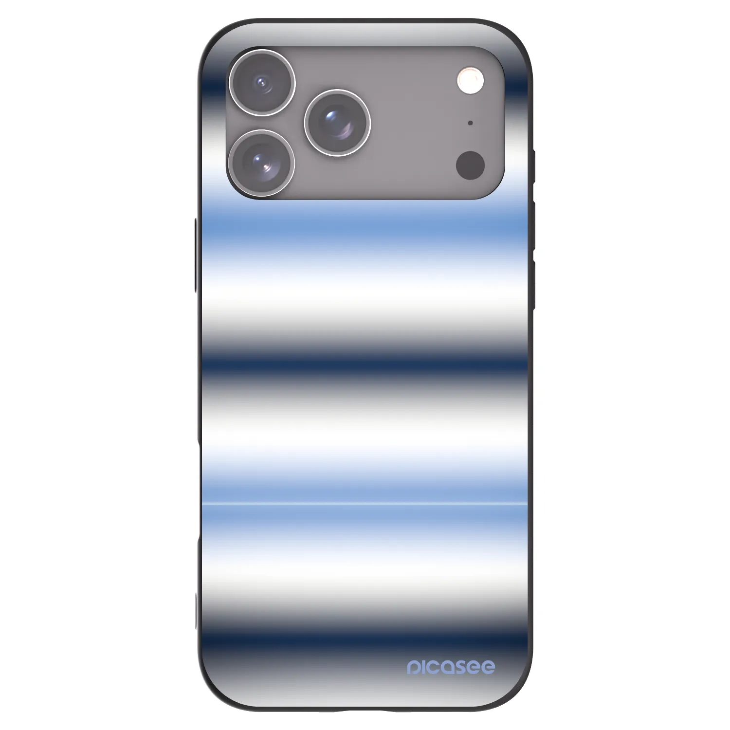 Picasee husă neagră din silicon pentru Apple iPhone 17 Pro Max - Static Lines