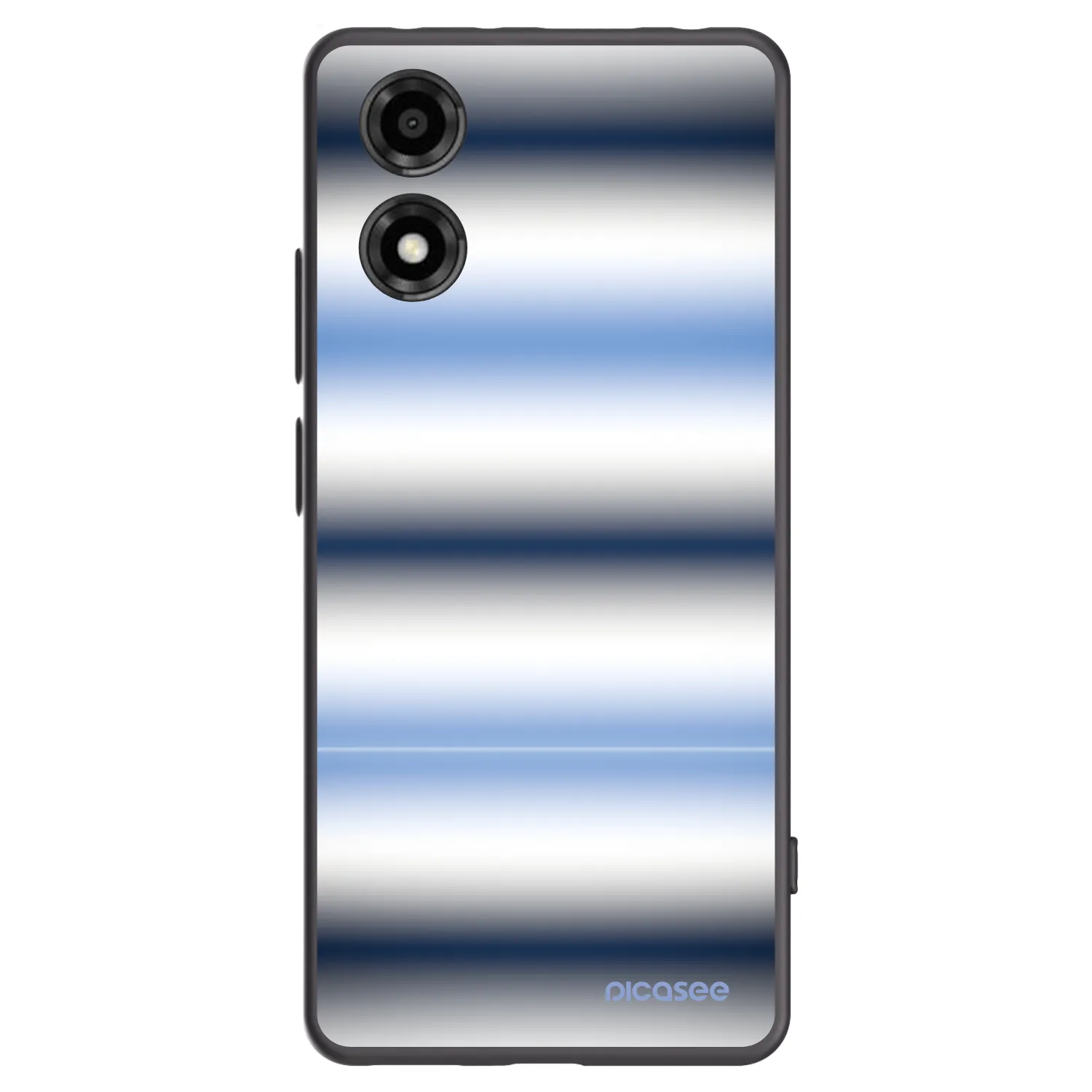 Picasee husă neagră din silicon pentru Motorola Moto E14 - Static Lines