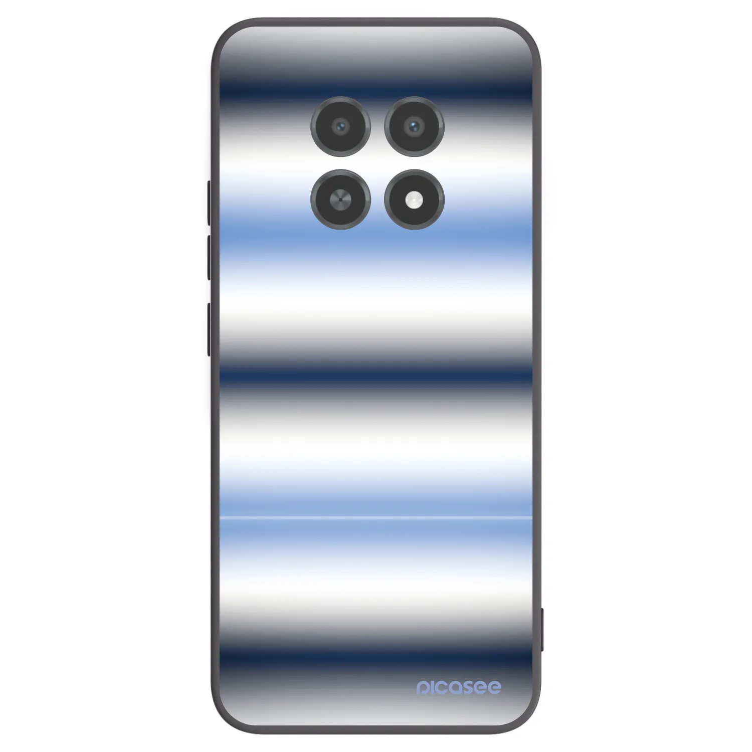 Picasee husă neagră din silicon pentru Realme 12X - Static Lines