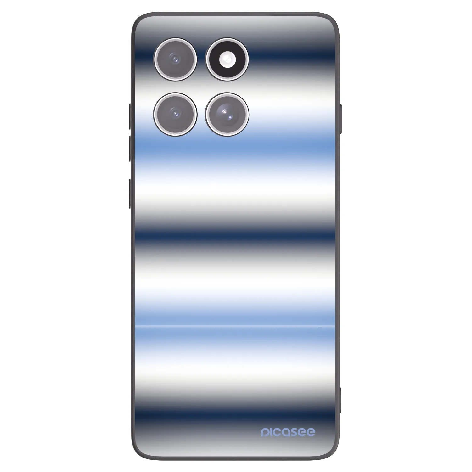 Picasee husă neagră din silicon pentru Motorola Edge 60 Fusion - Static Lines