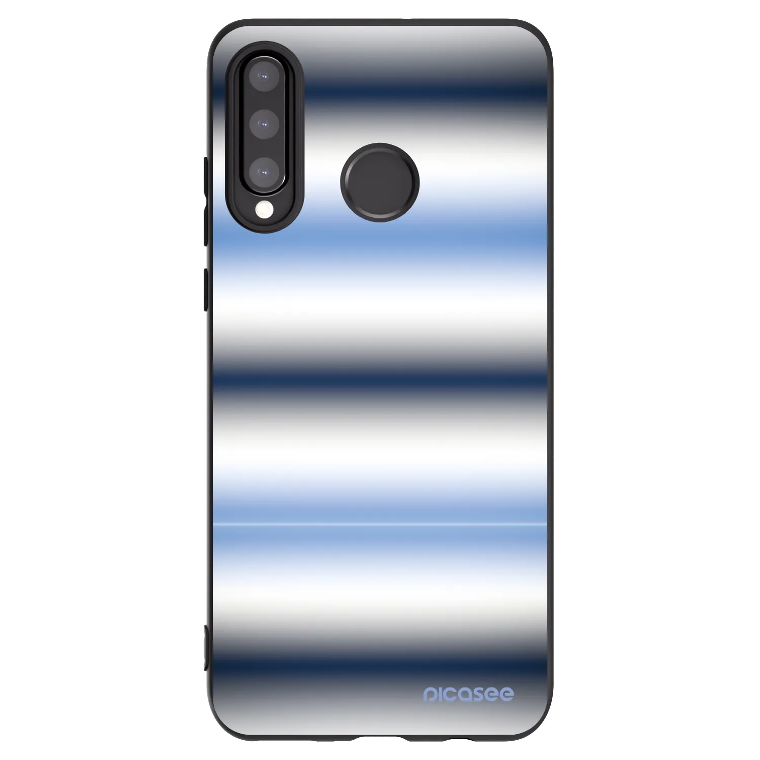 Picasee husă neagră din silicon pentru Huawei P30 Lite - Static Lines