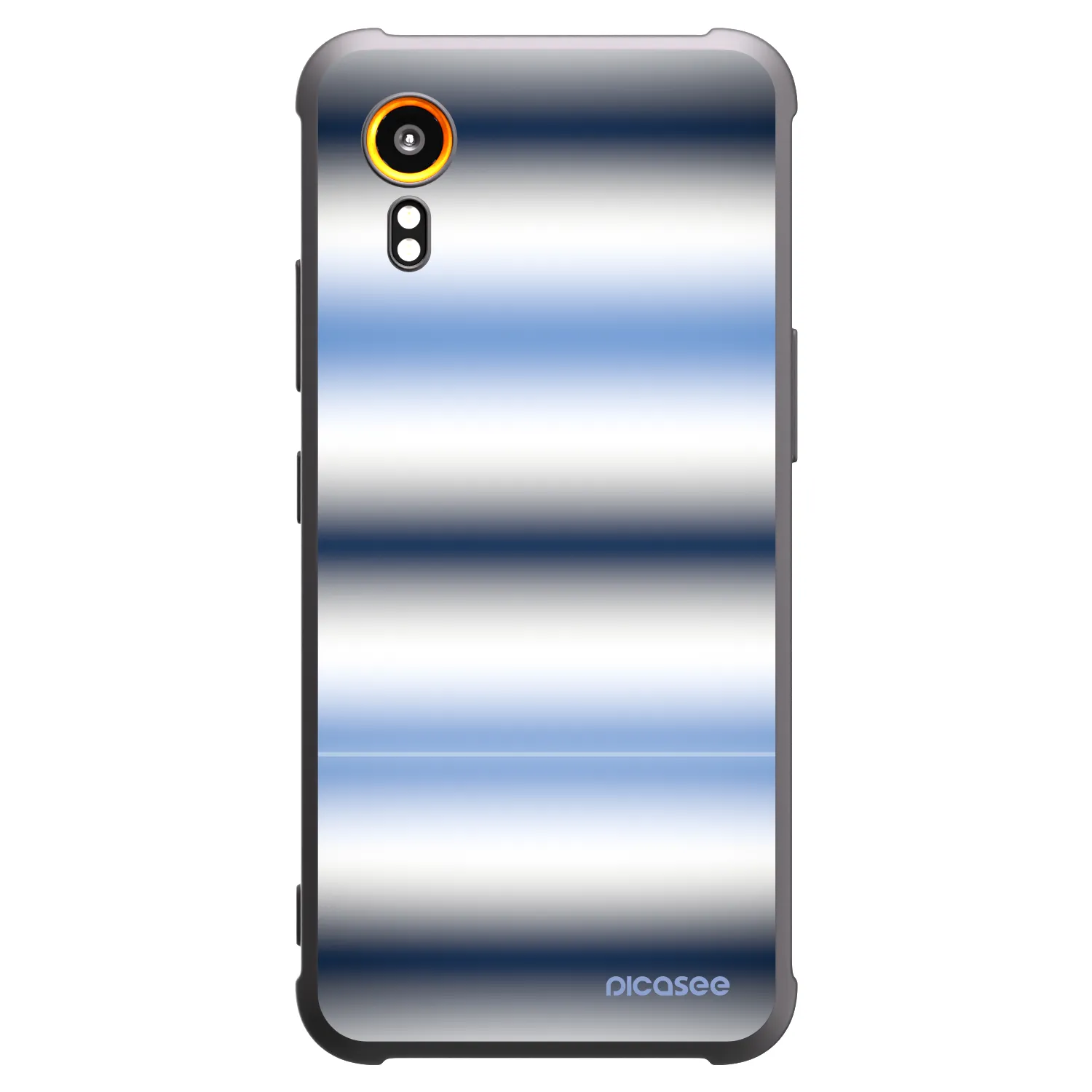 Picasee husă neagră din silicon pentru Samsung Galaxy Xcover 7 - Static Lines