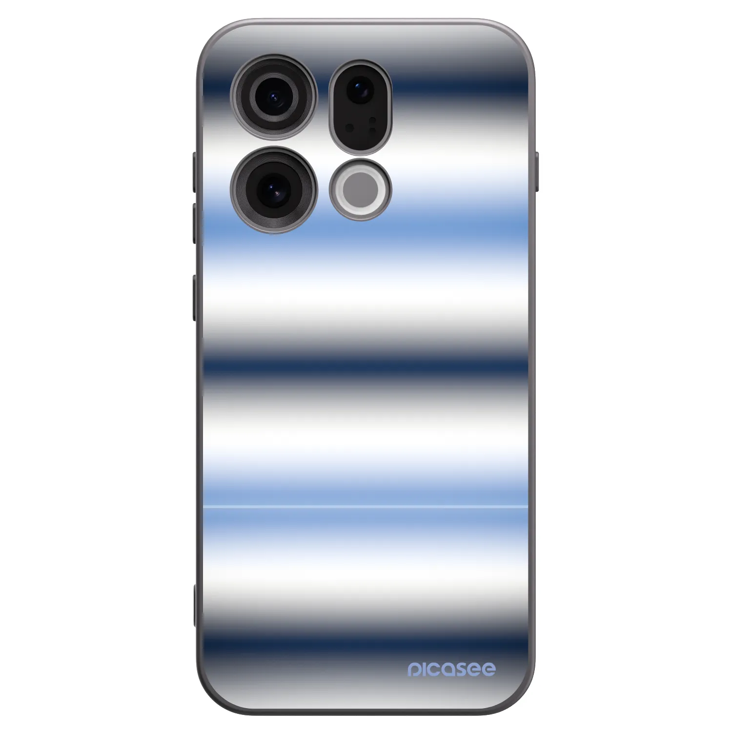 Picasee husă neagră din silicon pentru OPPO Find X9 - Static Lines