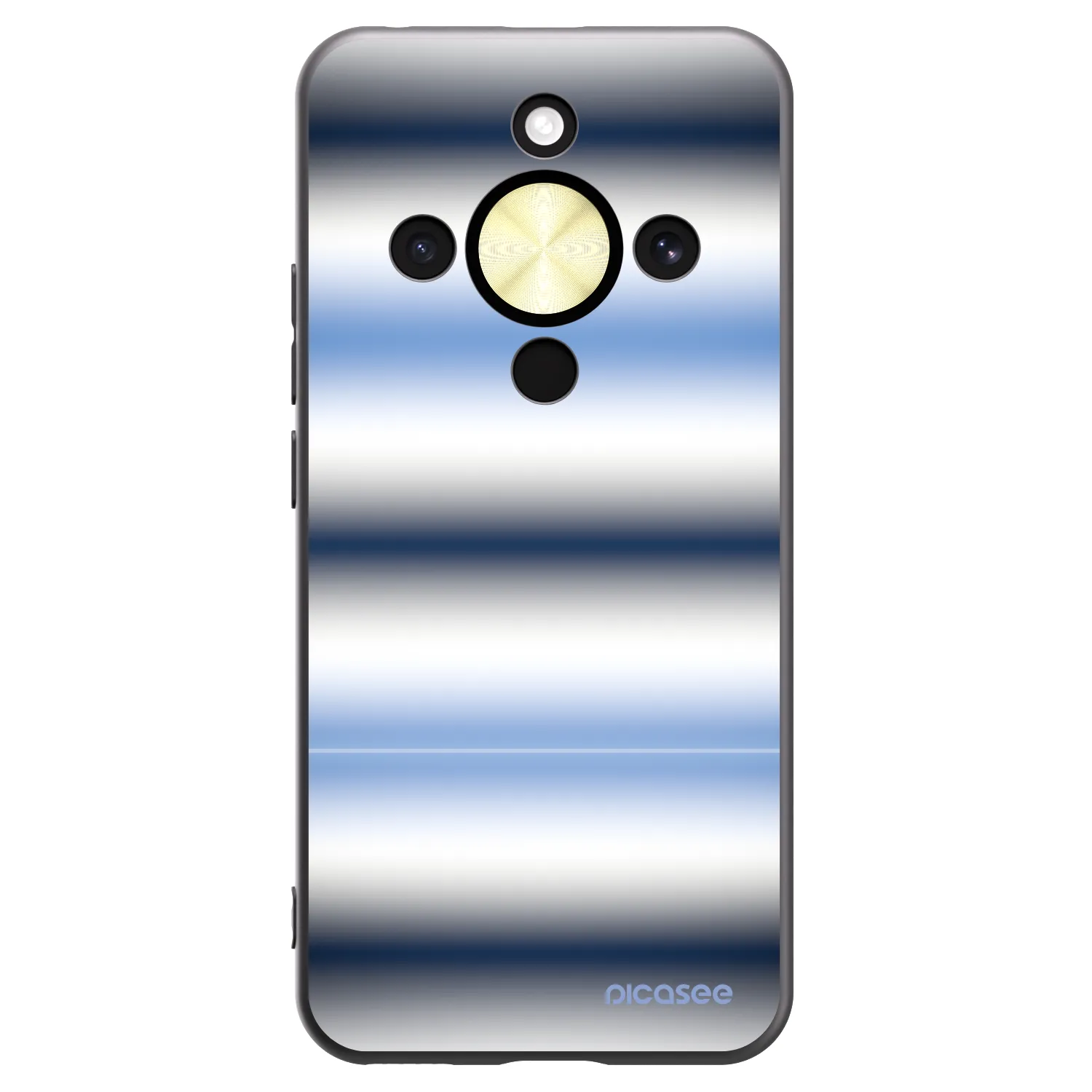 Picasee husă neagră din silicon pentru Honor Magic8 Lite 5G - Static Lines