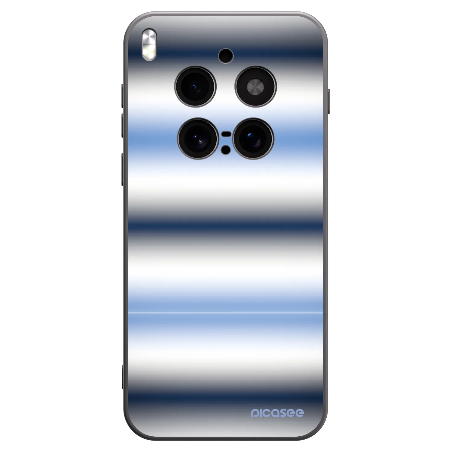 Picasee husă neagră din silicon pentru Vivo X300 Pro - Static Lines