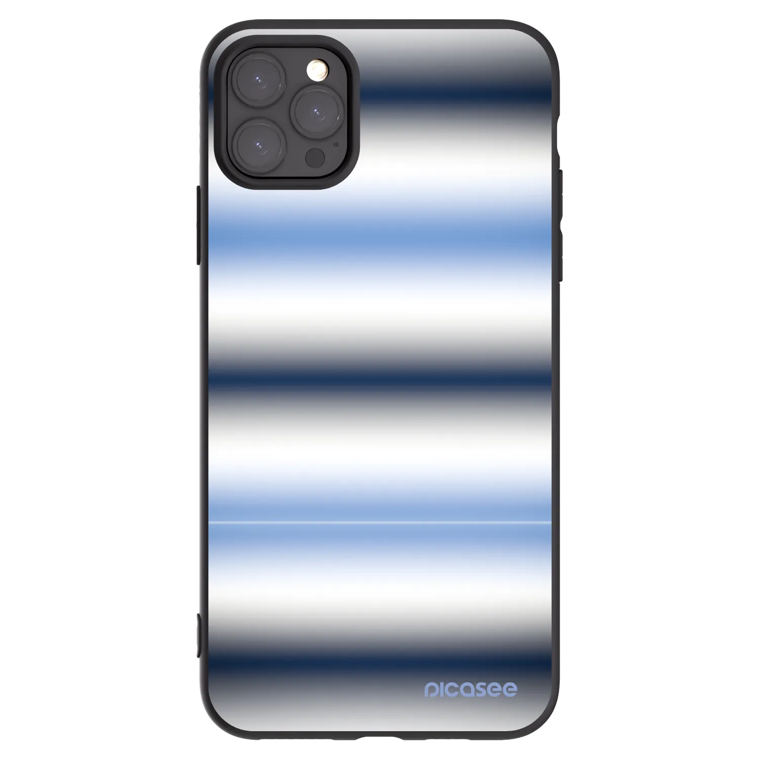 Picasee husă neagră din silicon pentru Apple iPhone 11 Pro Max - Static Lines