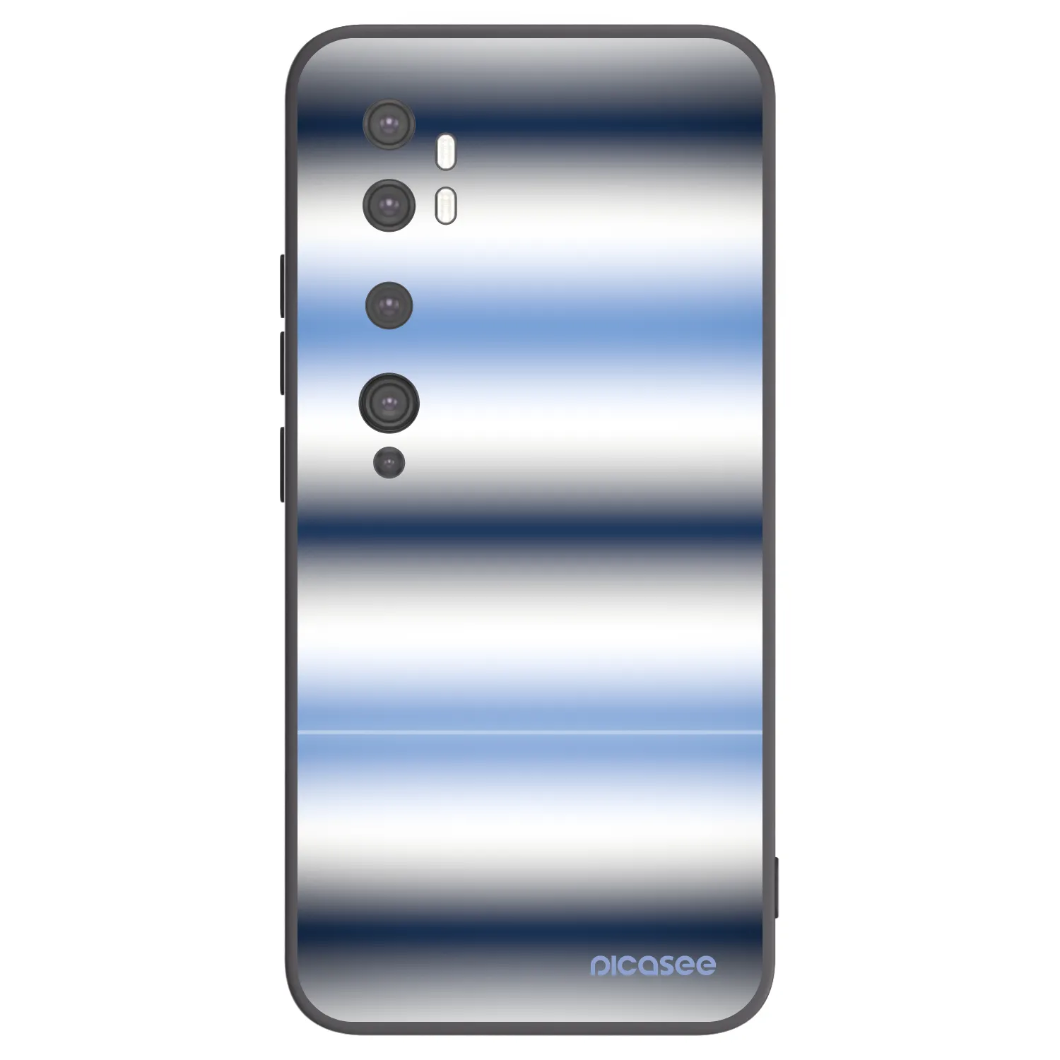 Picasee husă neagră din silicon pentru Xiaomi Mi Note 10 (Pro) - Static Lines