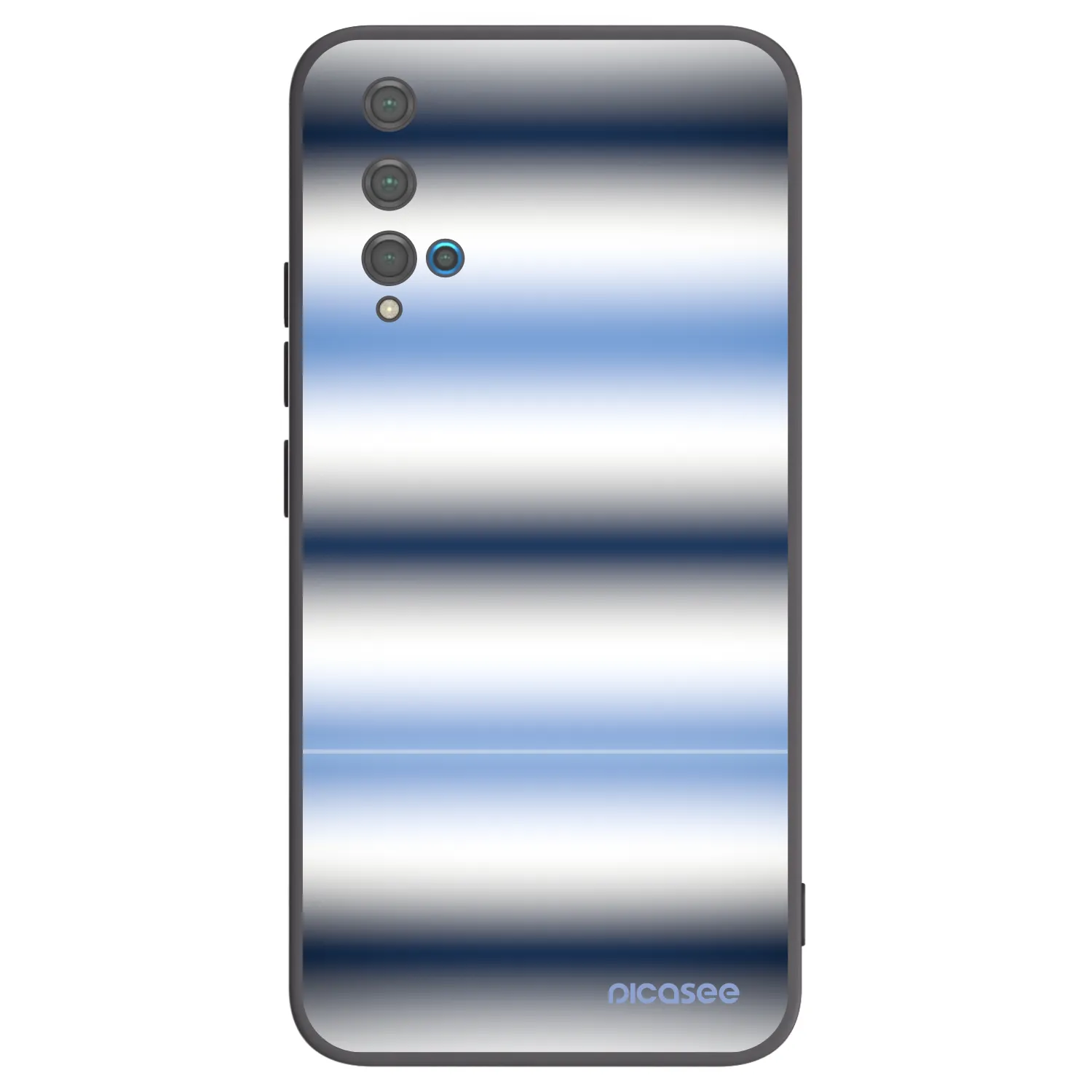 Picasee husă neagră din silicon pentru Huawei Nova 5T - Static Lines