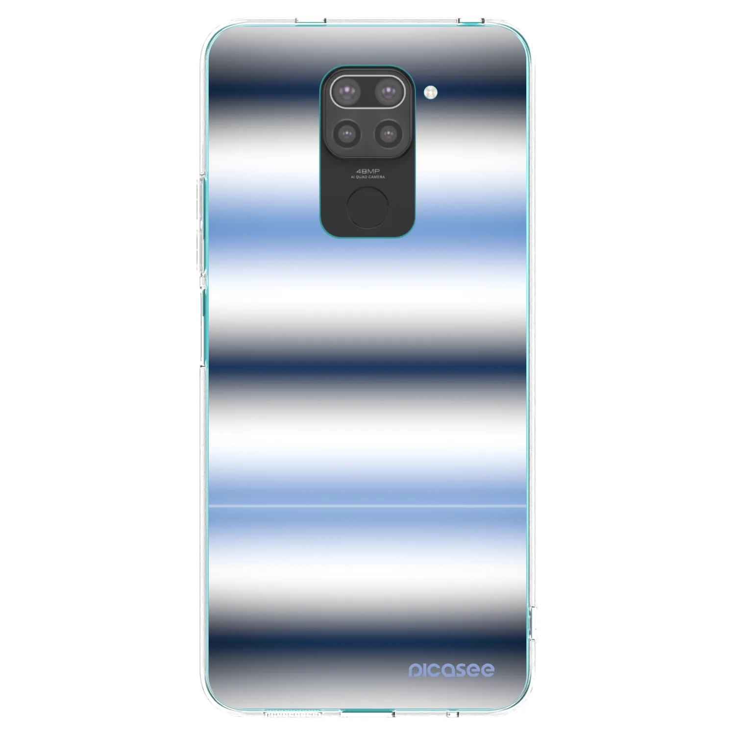 Picasee husă neagră din silicon pentru Xiaomi Redmi Note 9 - Static Lines