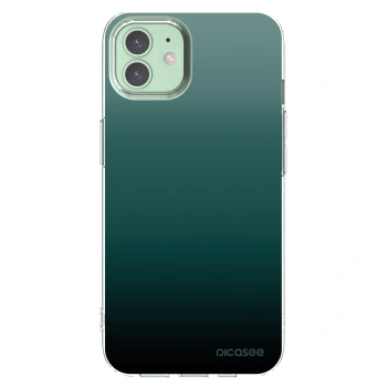 Picasee husă transparentă din silicon pentru Apple iPhone 12 Pro - Verdant Fade